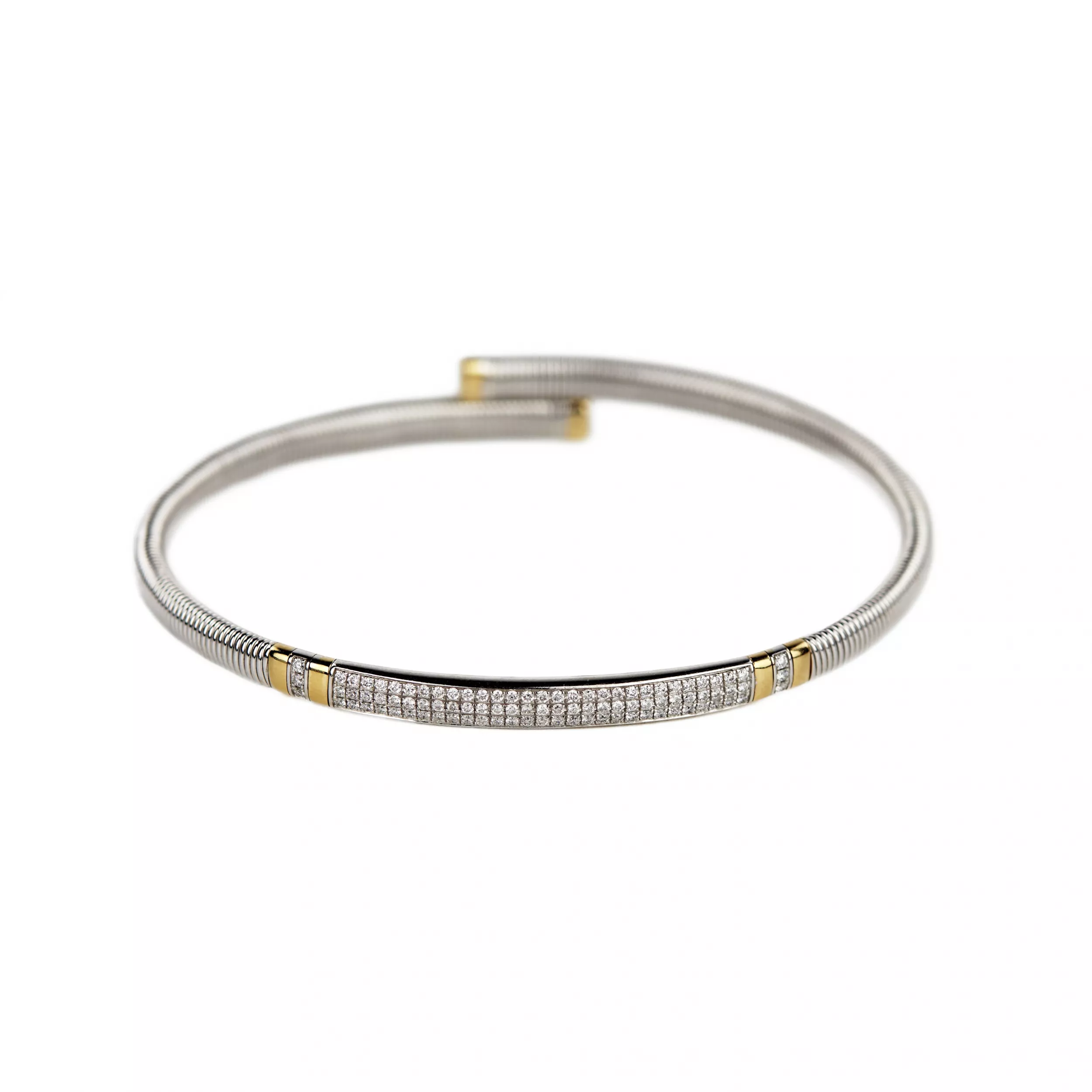 Gracieux bracelet en or avec diamants. Giorgio Visconti. 