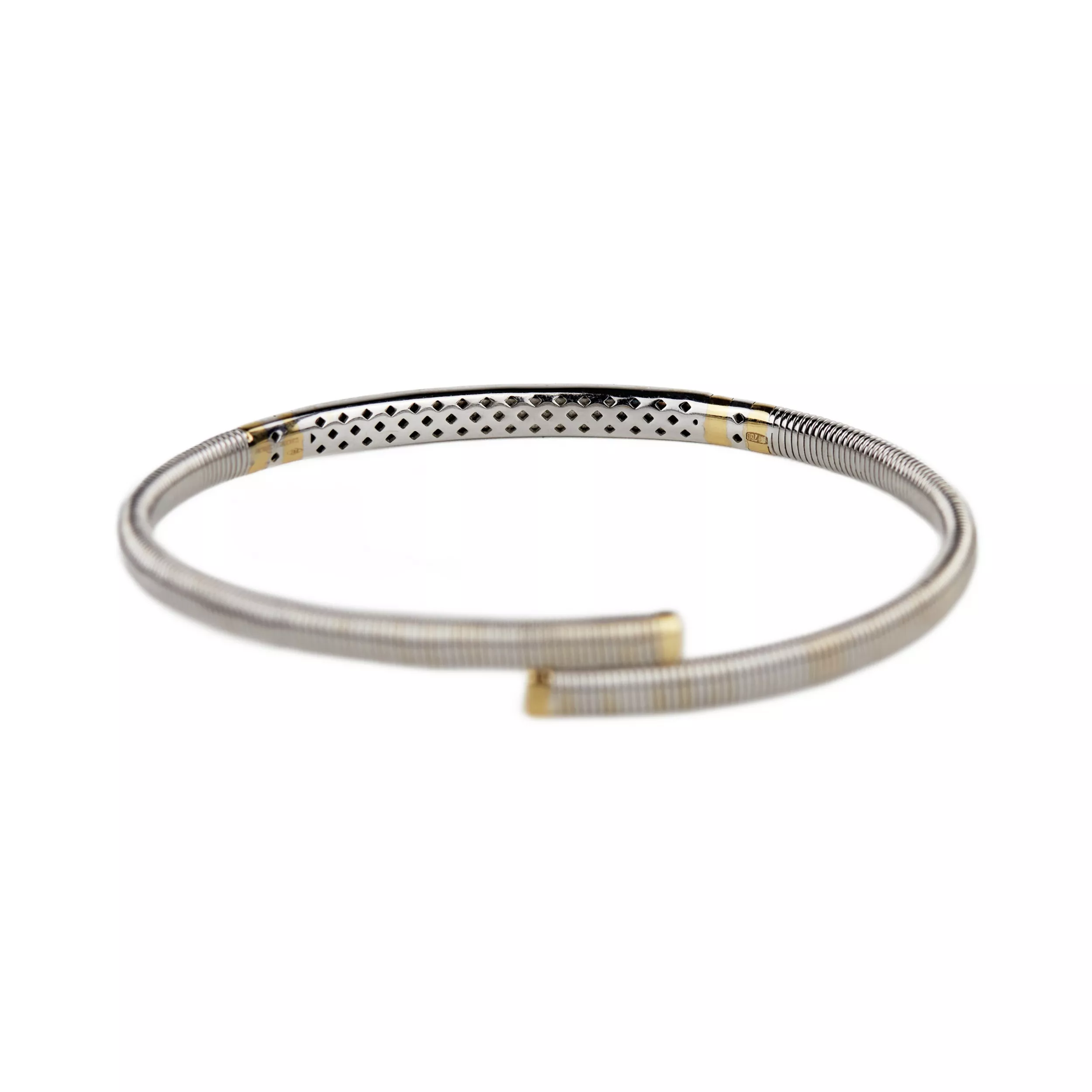 Gracieux bracelet en or avec diamants. Giorgio Visconti. 