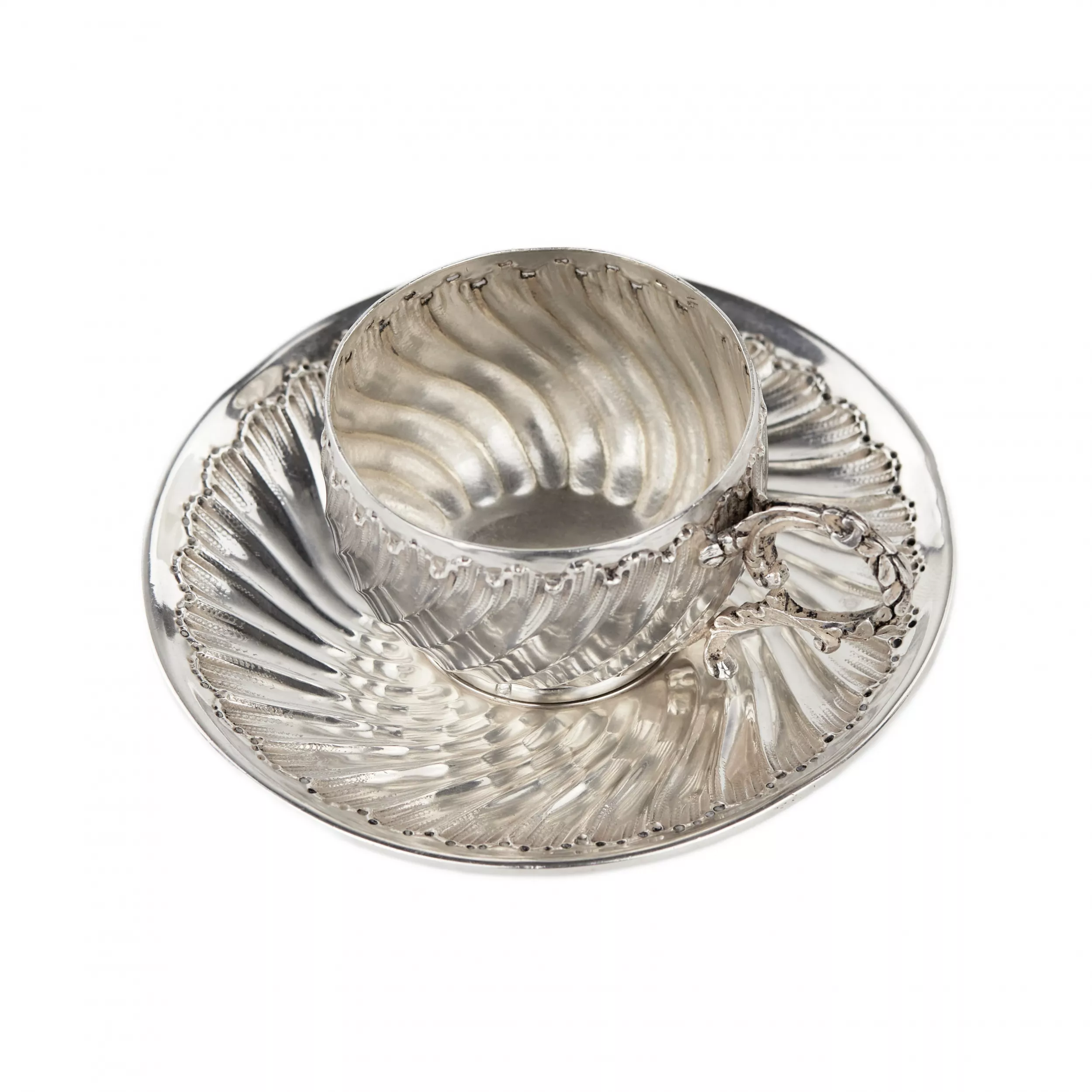 Paire de cafe en argent. France, Paris, Pierre Gavard, 1886-1895. 