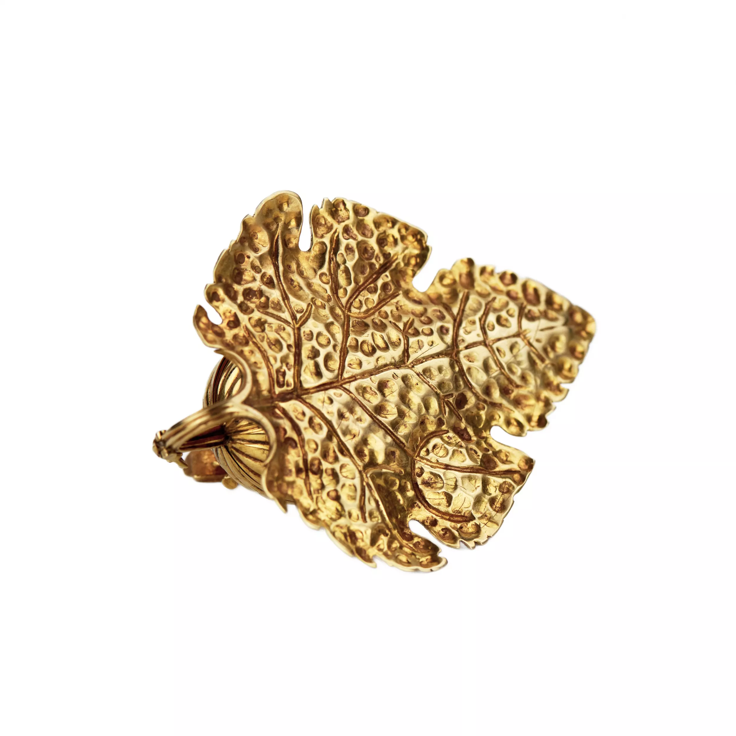 COFFRET MINIATURE EN OR EN FORME DE RÉCIPIENT D’ÉTROG. MAISON F. LORIE RUSSIE, MOSCOU, 1908-1917