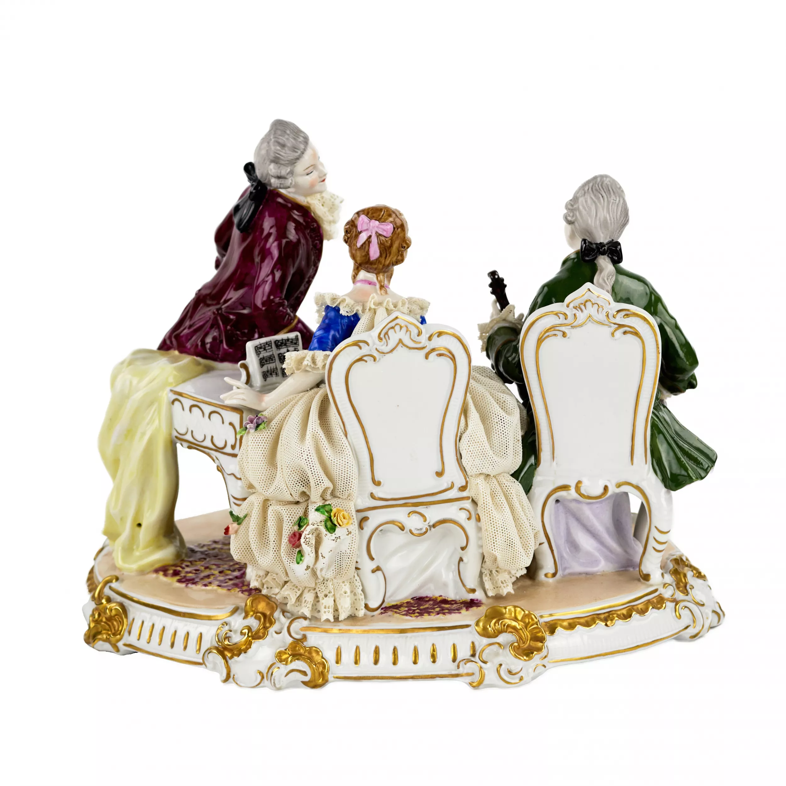 Unterweissbach. Scène de porcelaine Concert galant. 