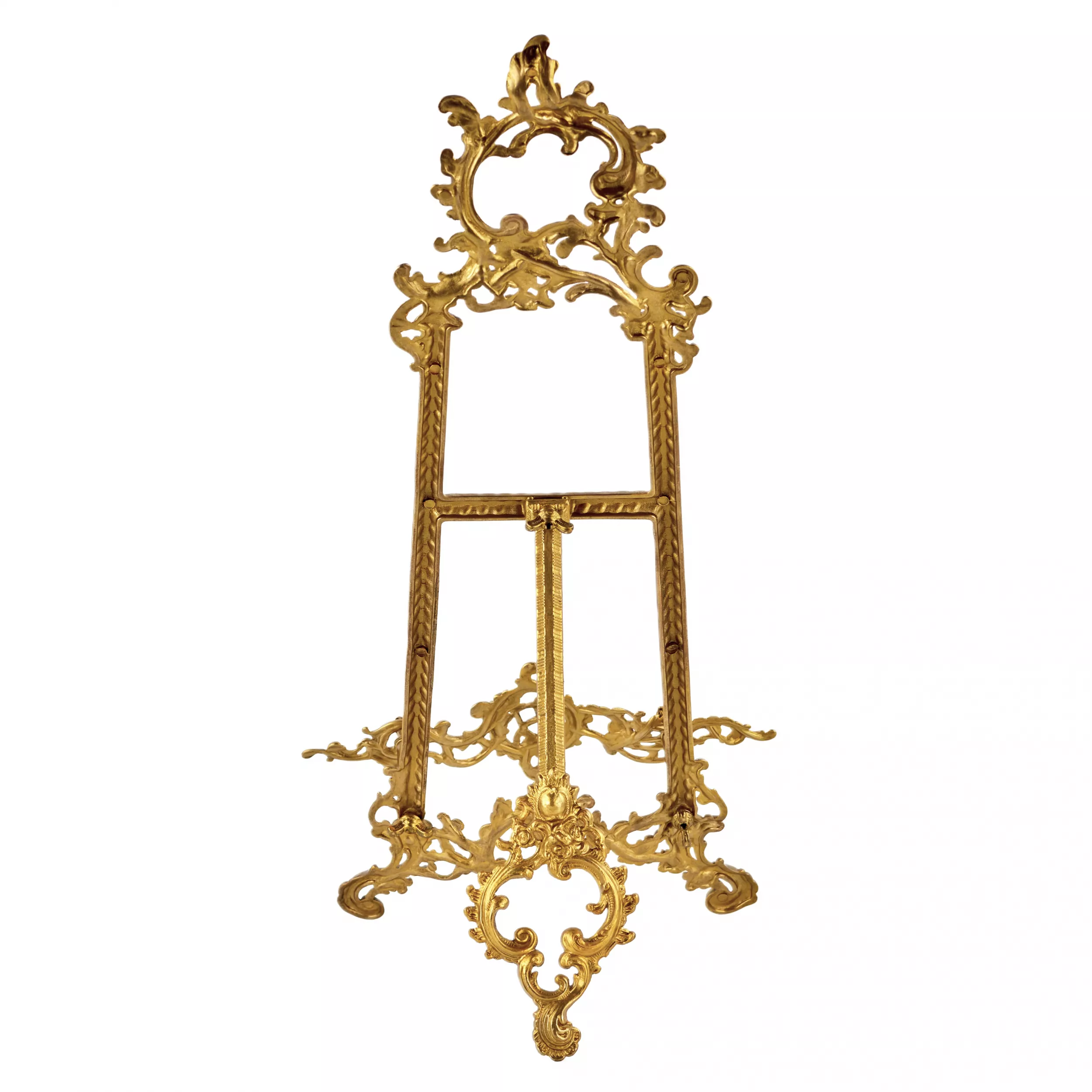 Chevalet de table en bronze dore de style Rococo. 