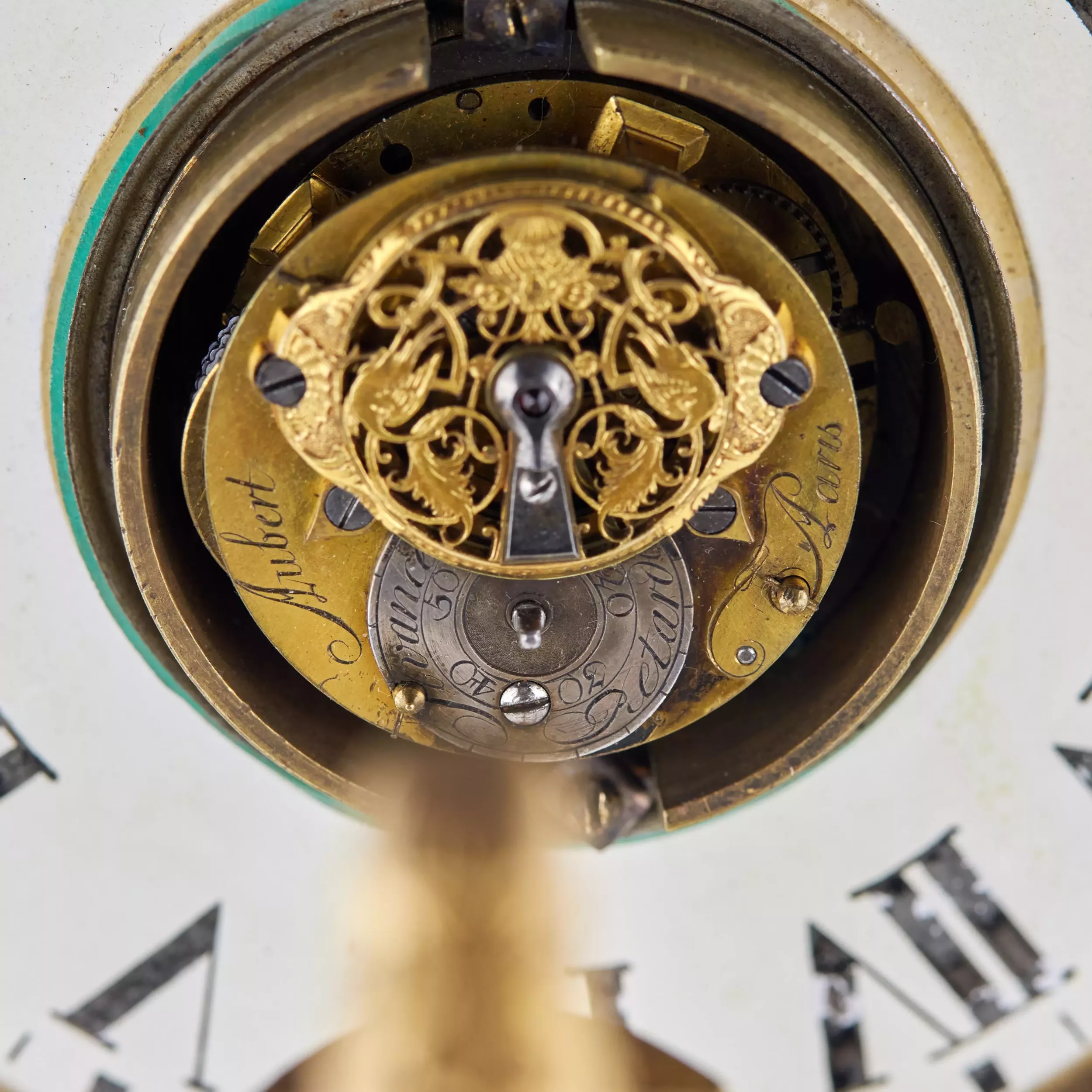 Pendule de table unique d`epoque Louis XVI. Paris. Jean-Jacques Aubert 1780 