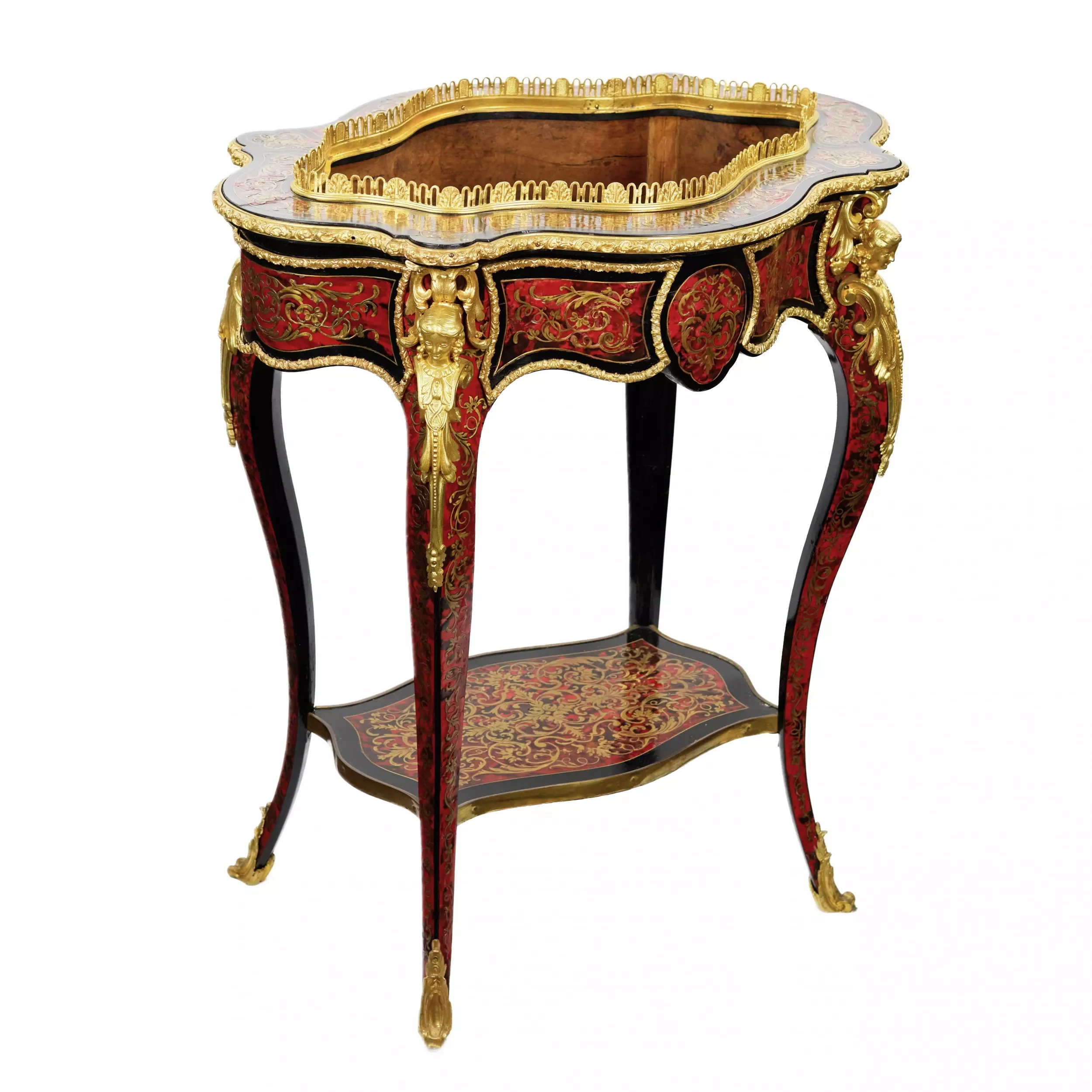 Une magnifique jardinière depoque Napoleon III, realisee dans le style Boulle. 