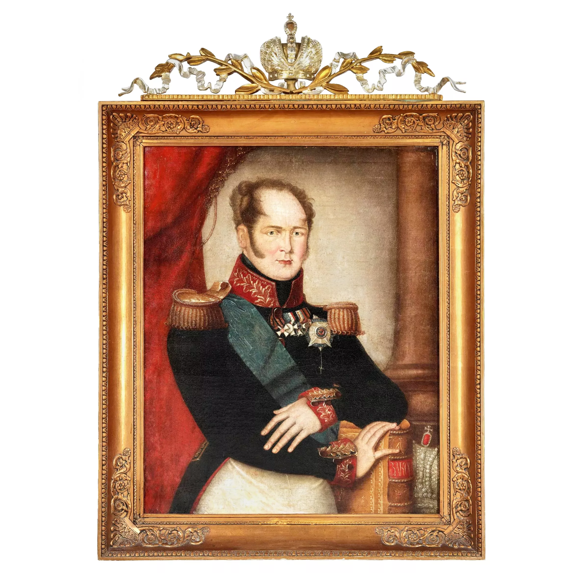 PORTRAIT D’ÉTAT DE L’EMPEREUR ALEXANDRE Ier RUSSIE, PREMIÈRE MOITIÉ DU XIXe SIÈCLE