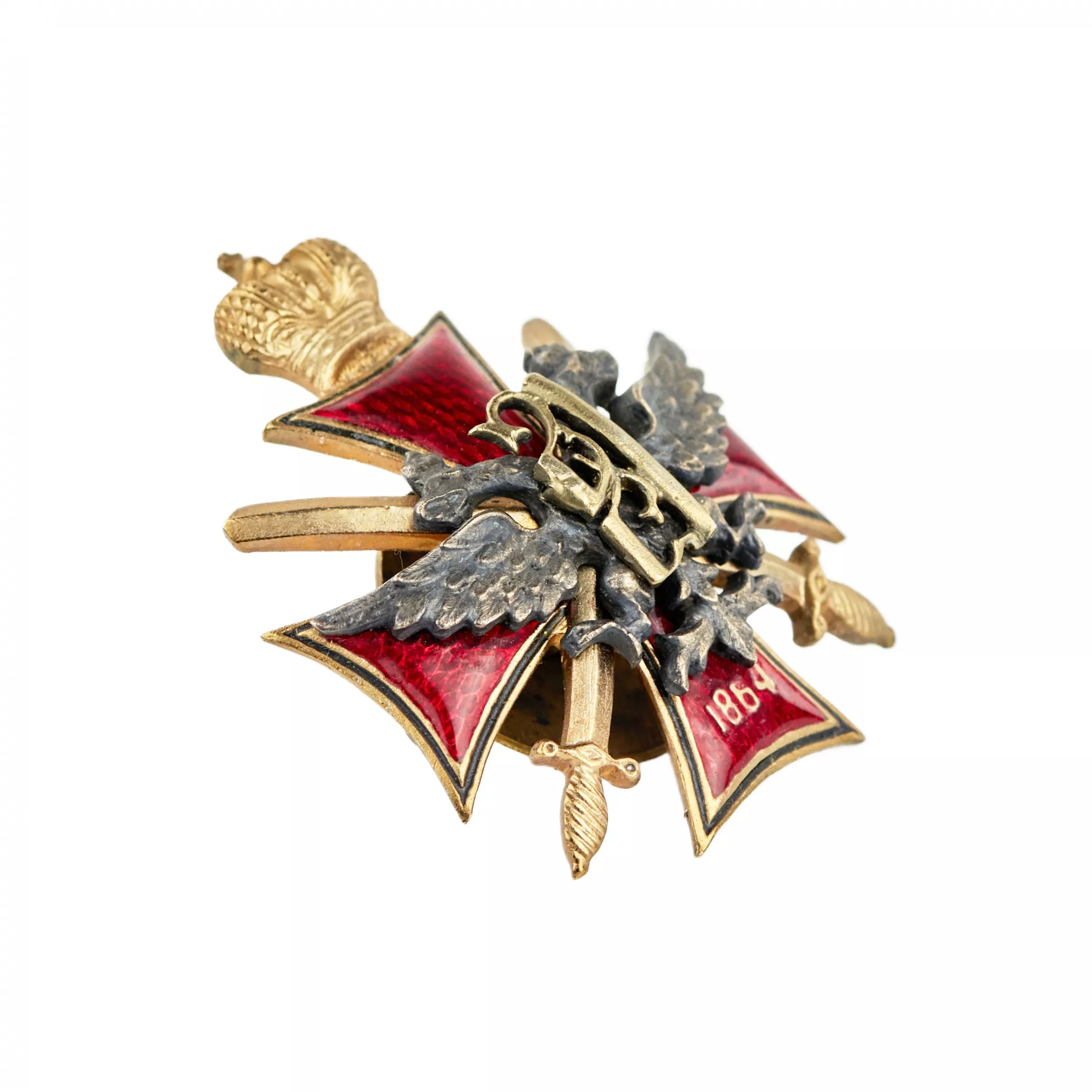 Знак об окончании Алексеевского военного училища в Москве. 