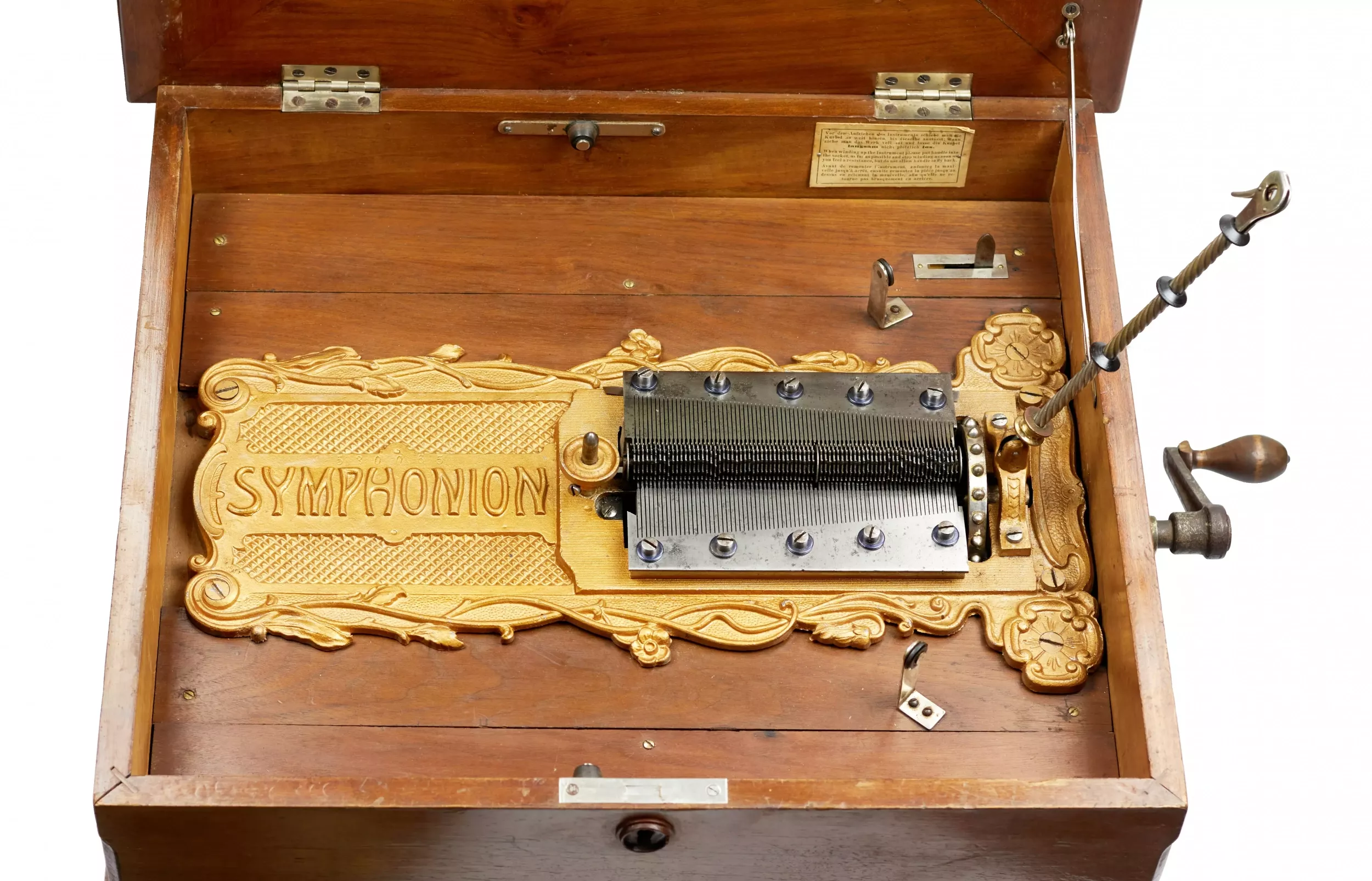 SYMPHONION DISC MUSIC BOX. LEIPZIG, GERMANY, LATE 19TH CENTURY