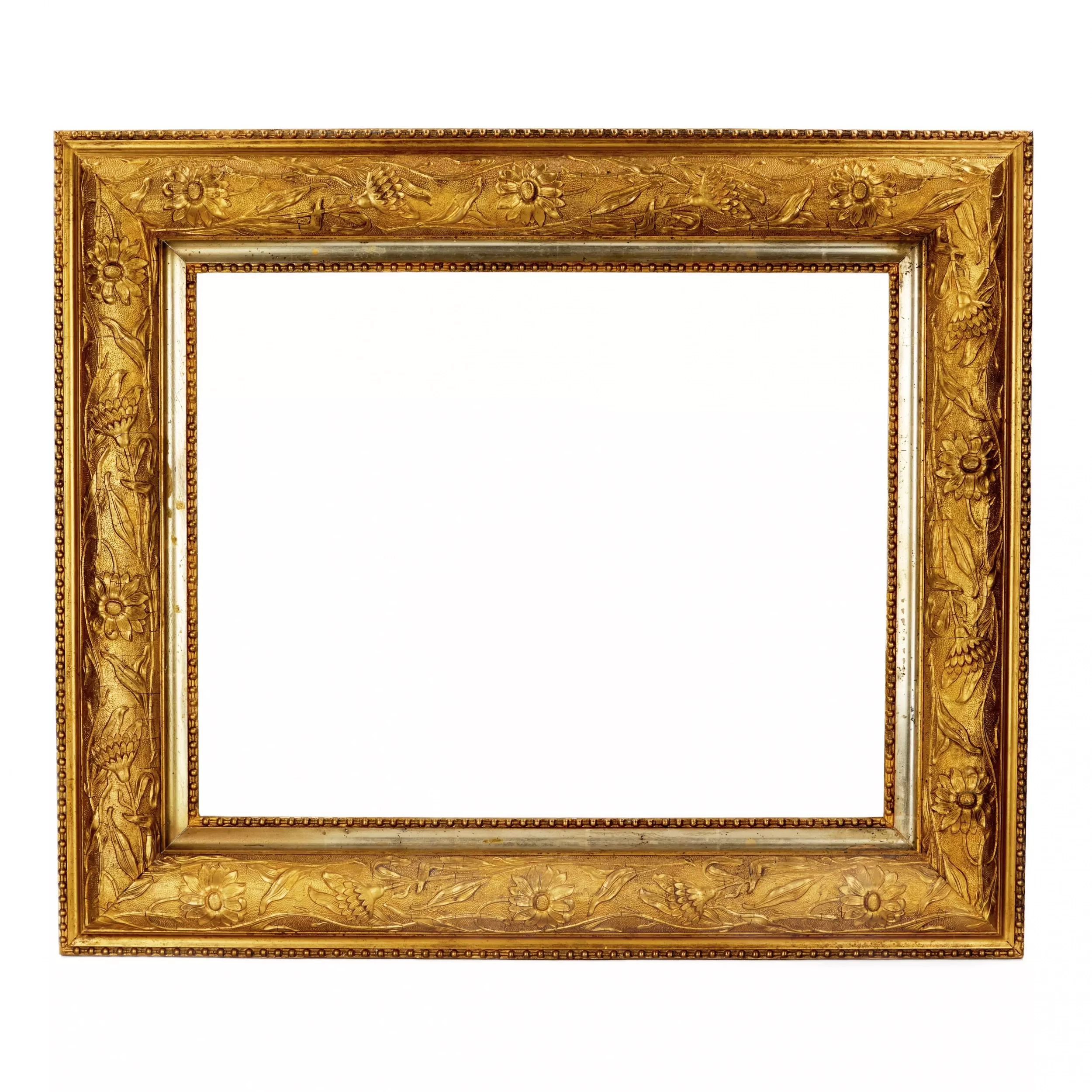 Art Nouveau gilded frame. The turn of the 19th-20th centuries. 