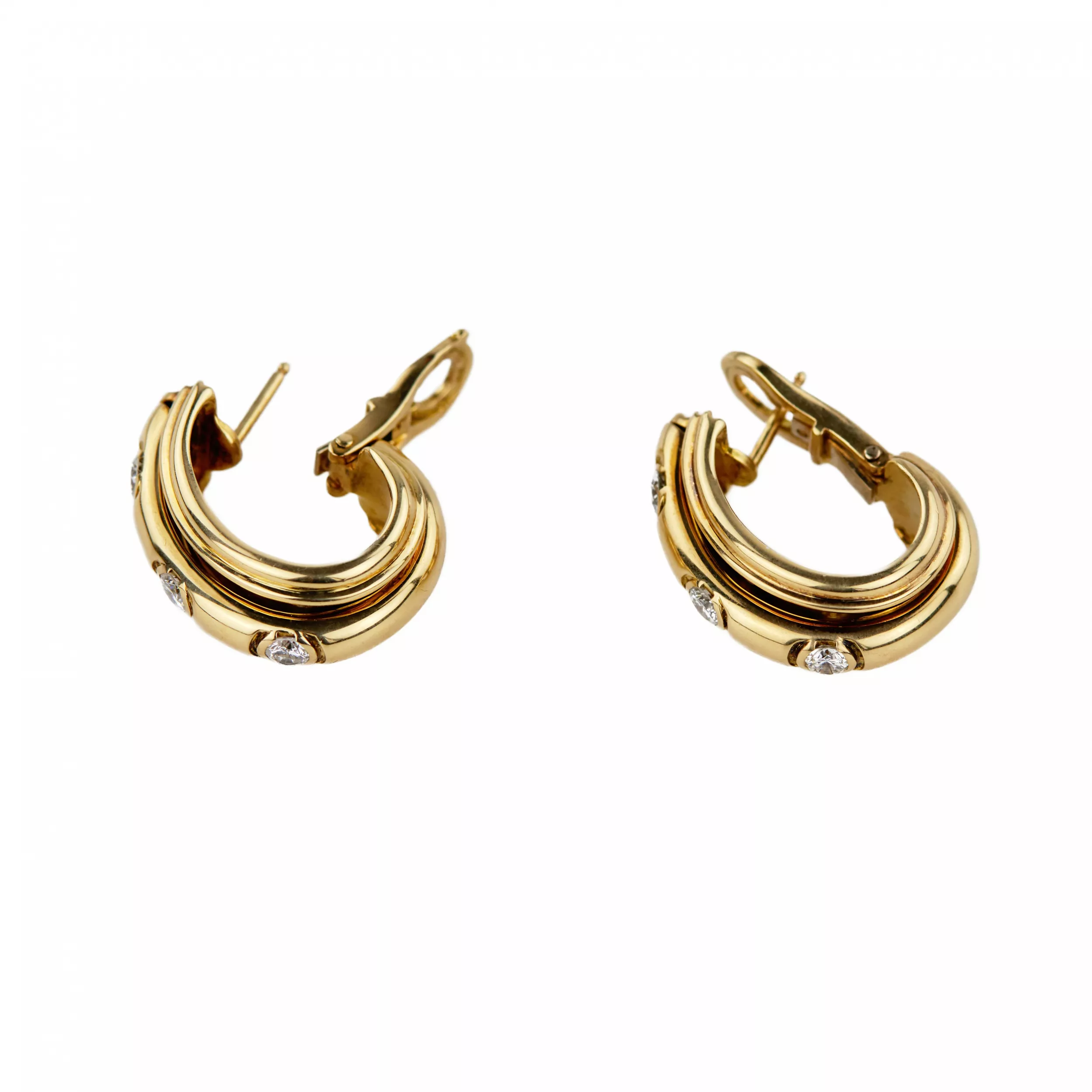 PIAGET POSSESSION DIAMOND EARRINGS IN WHITE GOLD. 20TH CENTURY