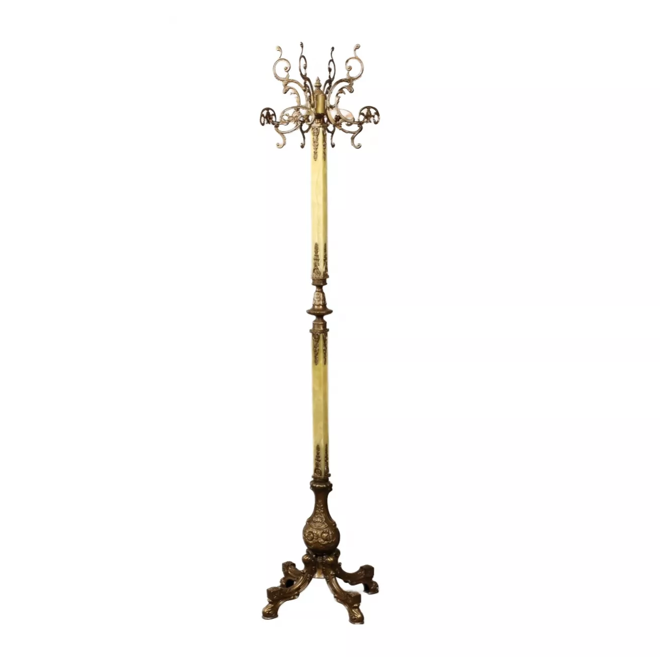 Cintre en laiton et onyx dans le goût de Napoleon III.