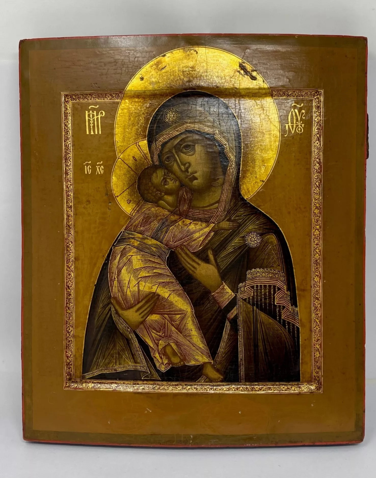 ICÔNE DE LA VLADIMIR MÈRE DE DIEU. Dmitri Smirnov, Moscou, 1908-1917 