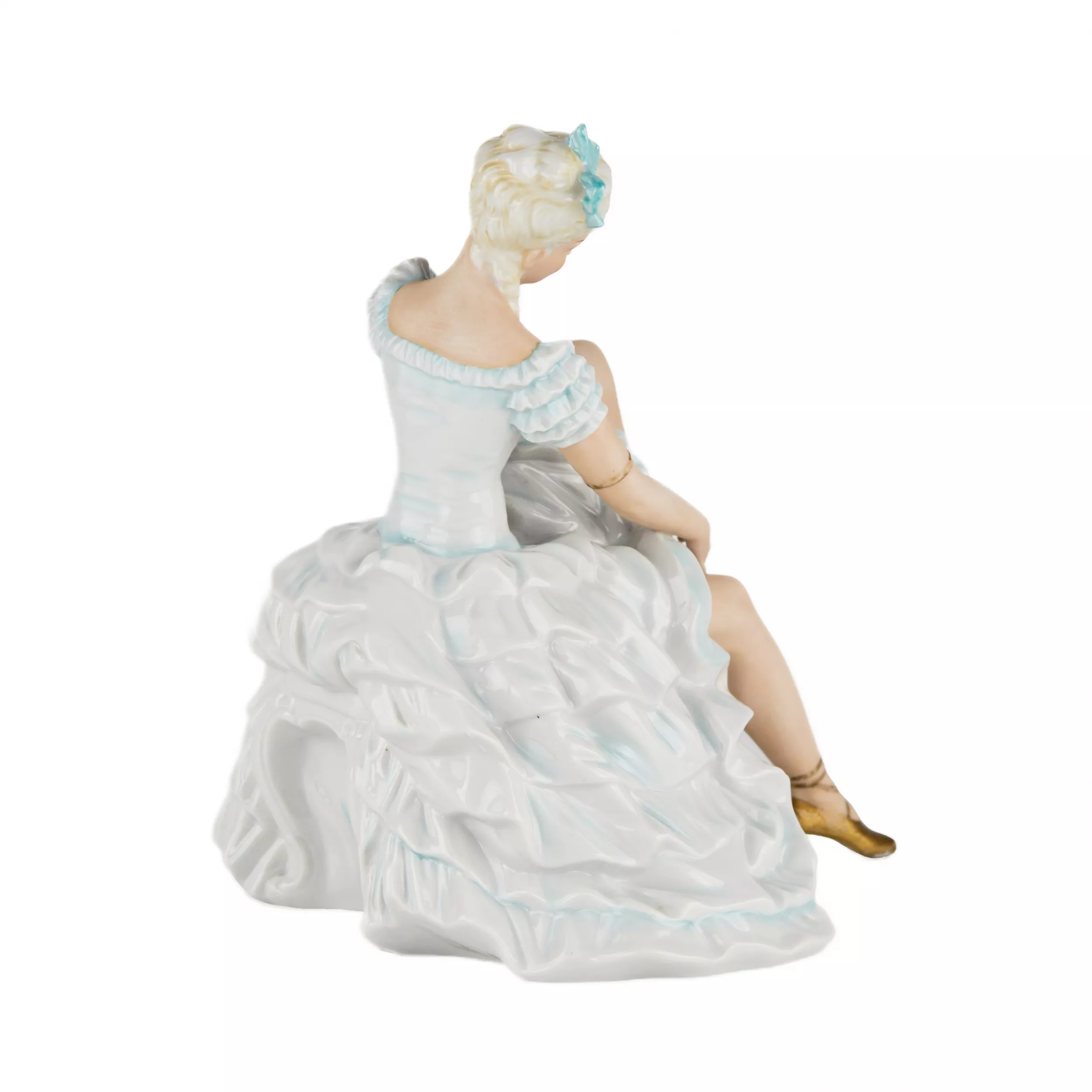 Statuette en porcelaine. Ballerine. Unterweissbach.Allemagne. 1950-1960 