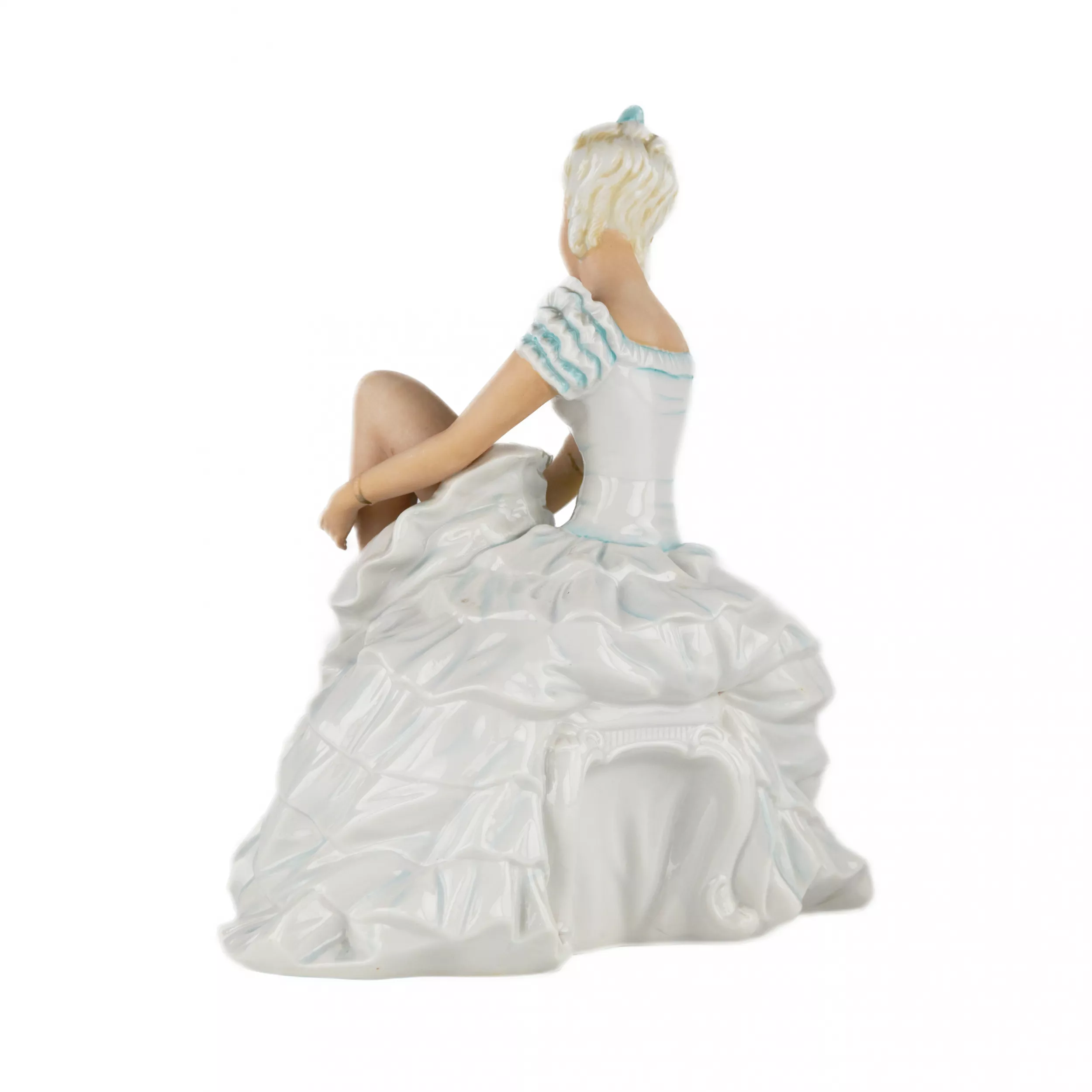 Porcelain figurine. Ballerina. Unterweissbach. Germany. 1950-1960s 