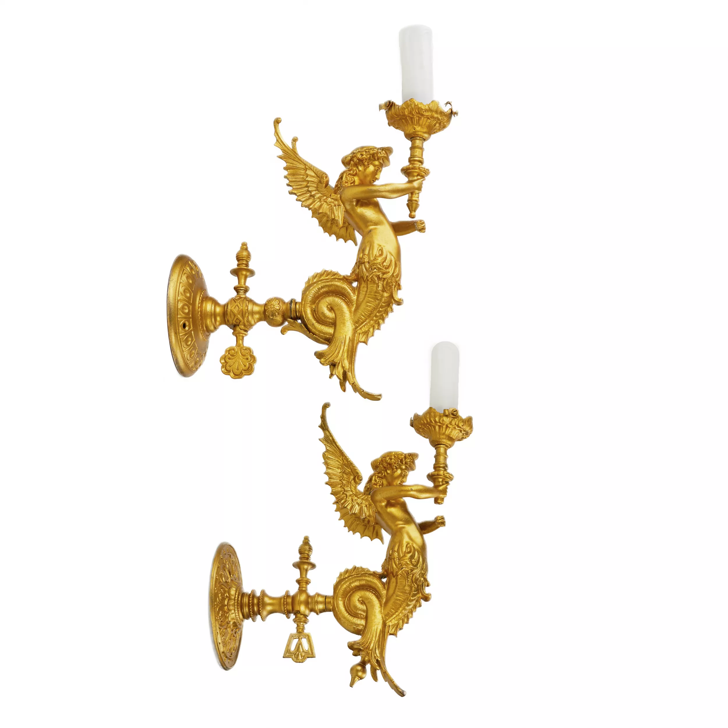 Four sconces made in the style of Napoleon III. France. The turn of the 19th and 20th centuries. 