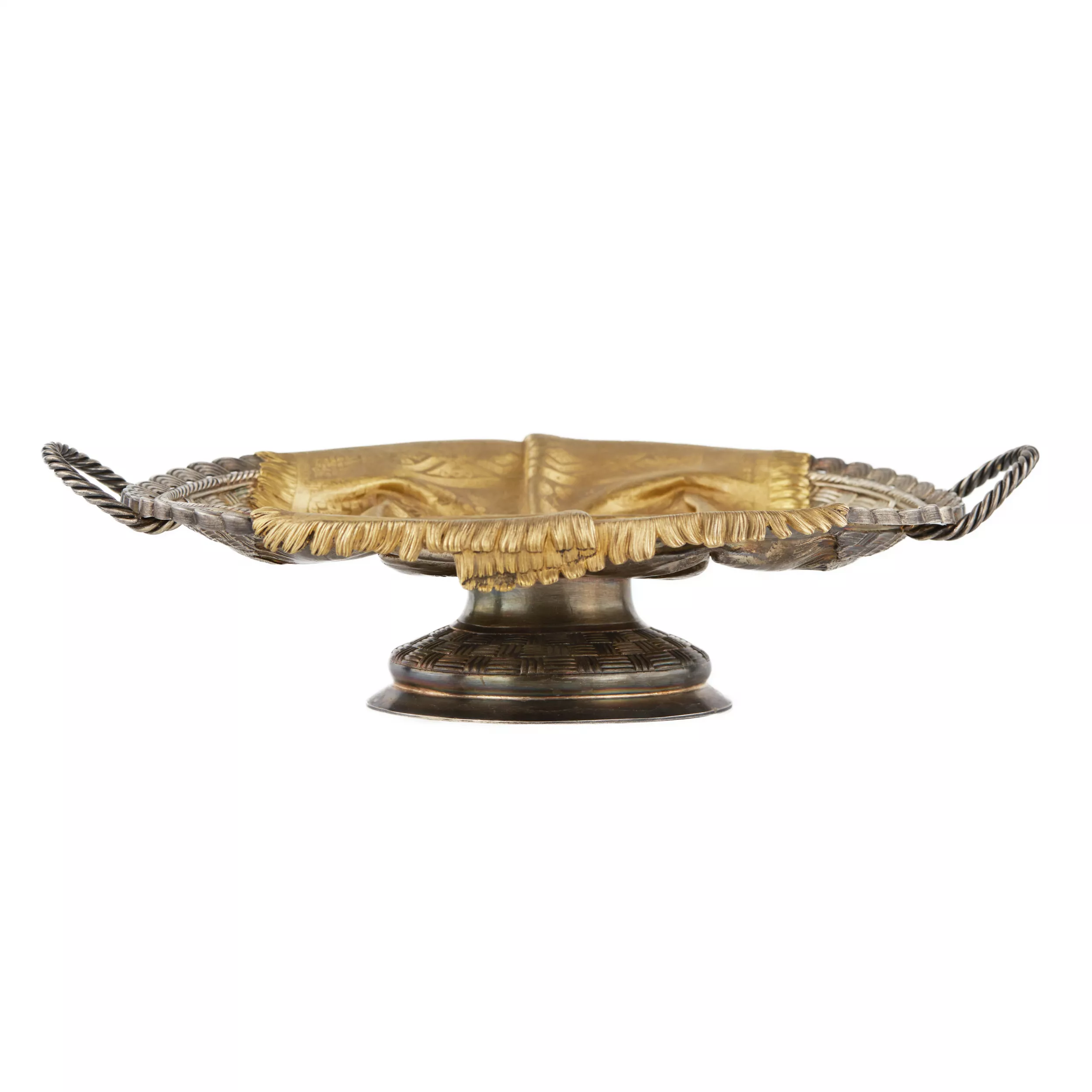 Assiette à pain en argent à l`effigie du Kremlin de Moscou. Pavel Ovchinnikov. Moscou 1891 