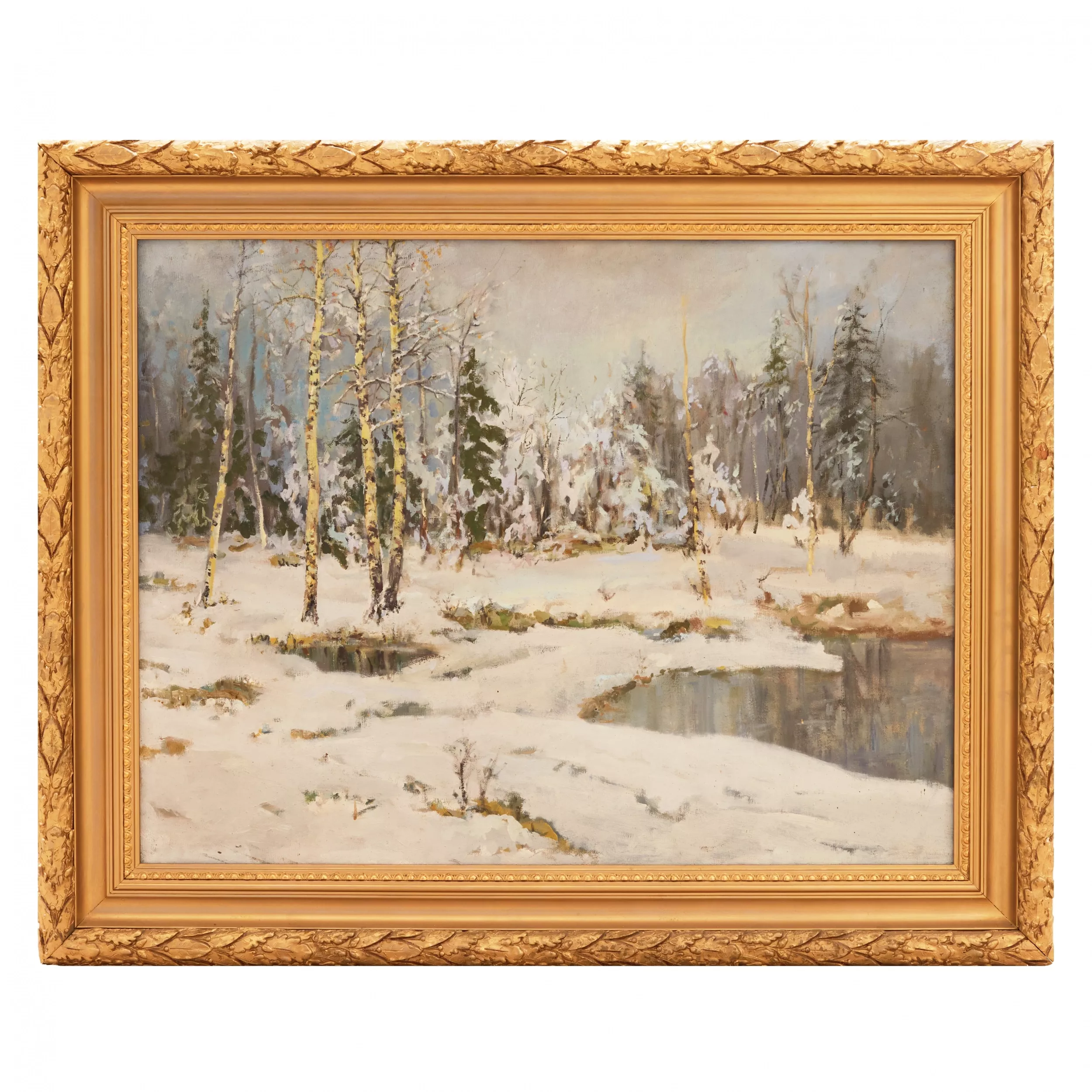 Paysage d`hiver M. Yaffe. 