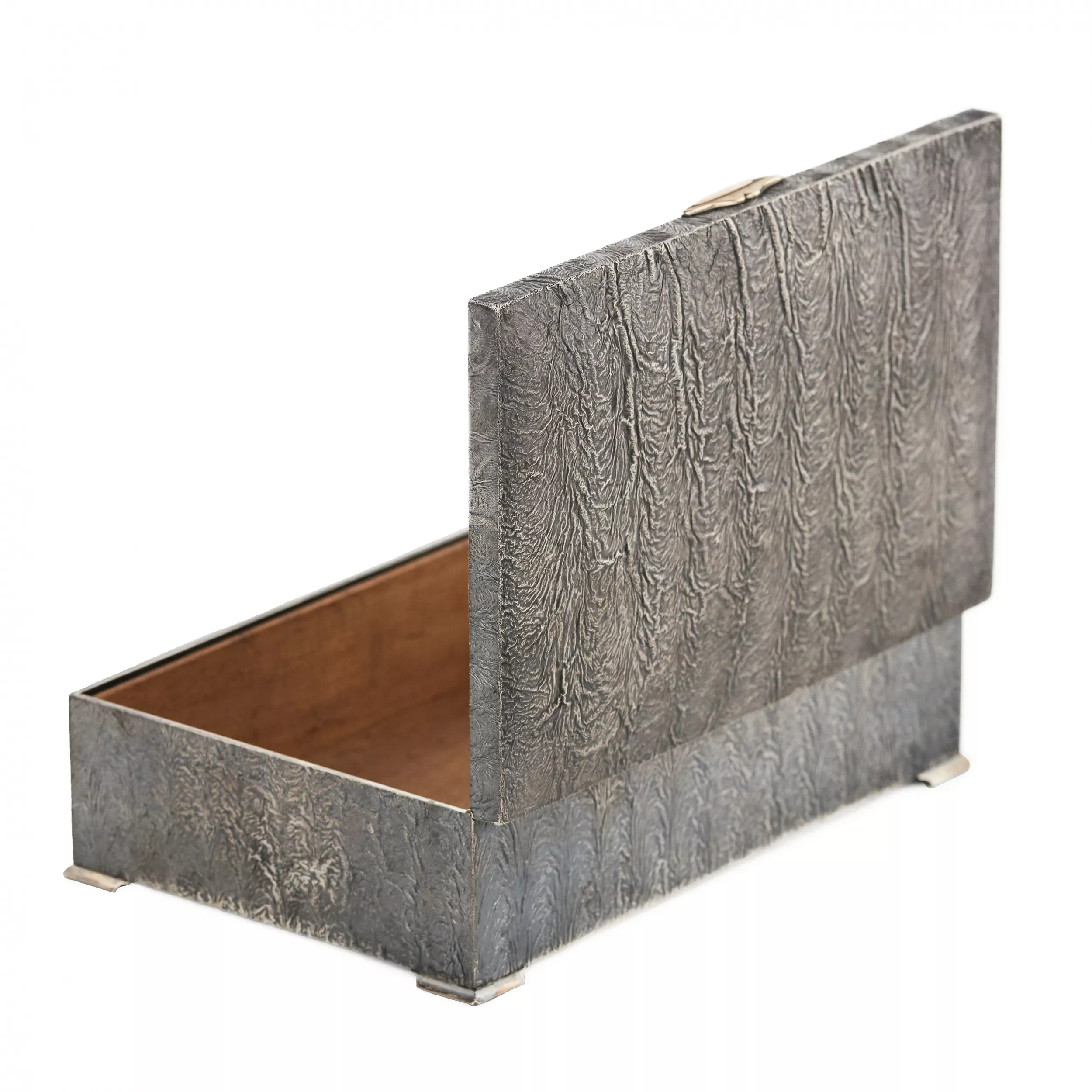 Boîte en argent pour cigarettes Nugget Finlande. Debut du 20ème siècle. 