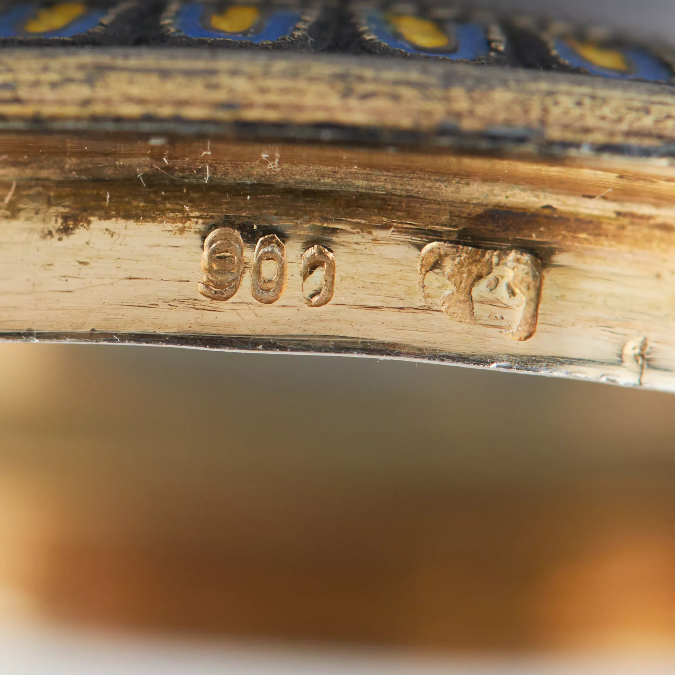 Tabatière austro-hongroise en argent emaille cloisonne de la fin du XIXe siècle. 