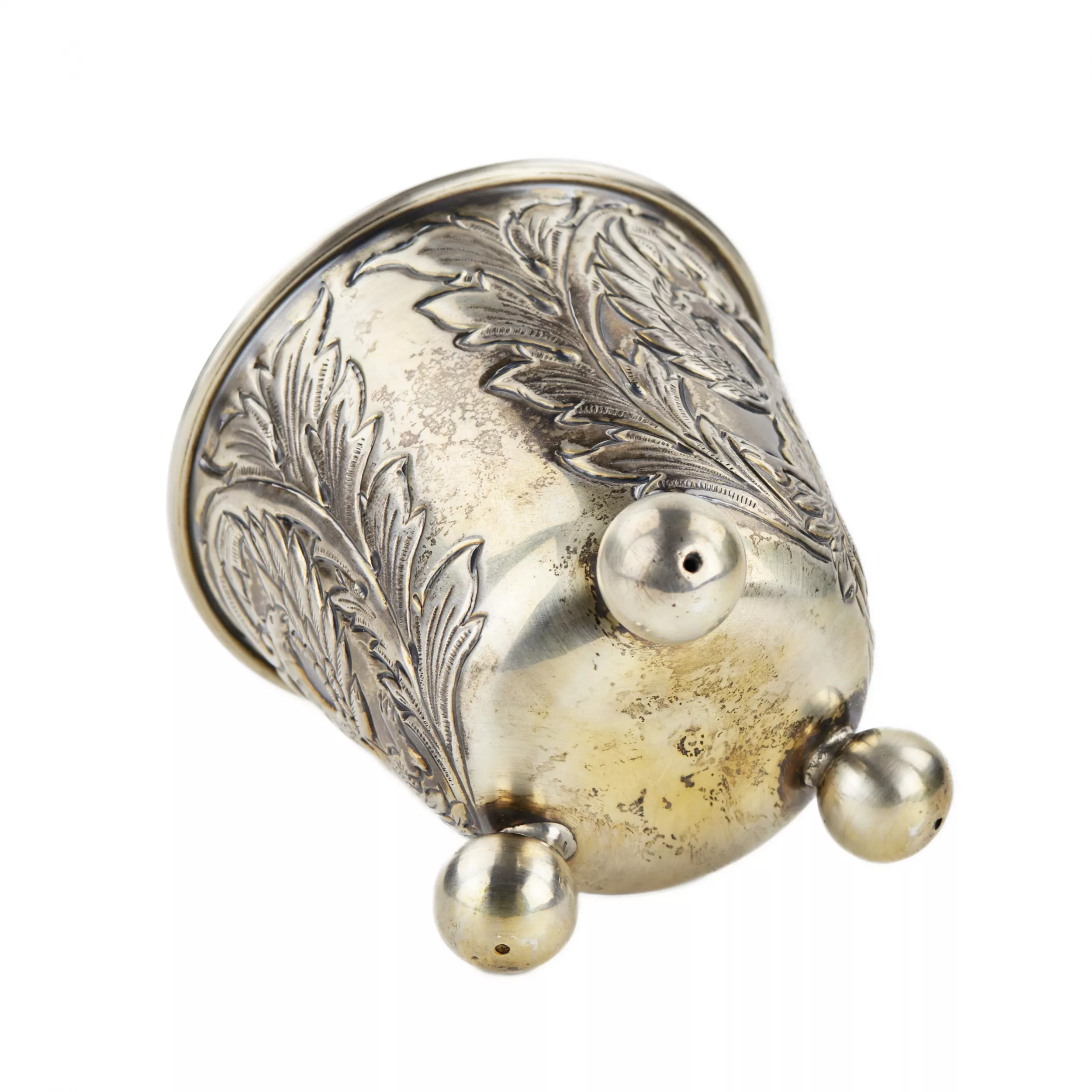Coupe en argent avec l`image d`un aigle à deux têtes. Moscou, Empire russe.