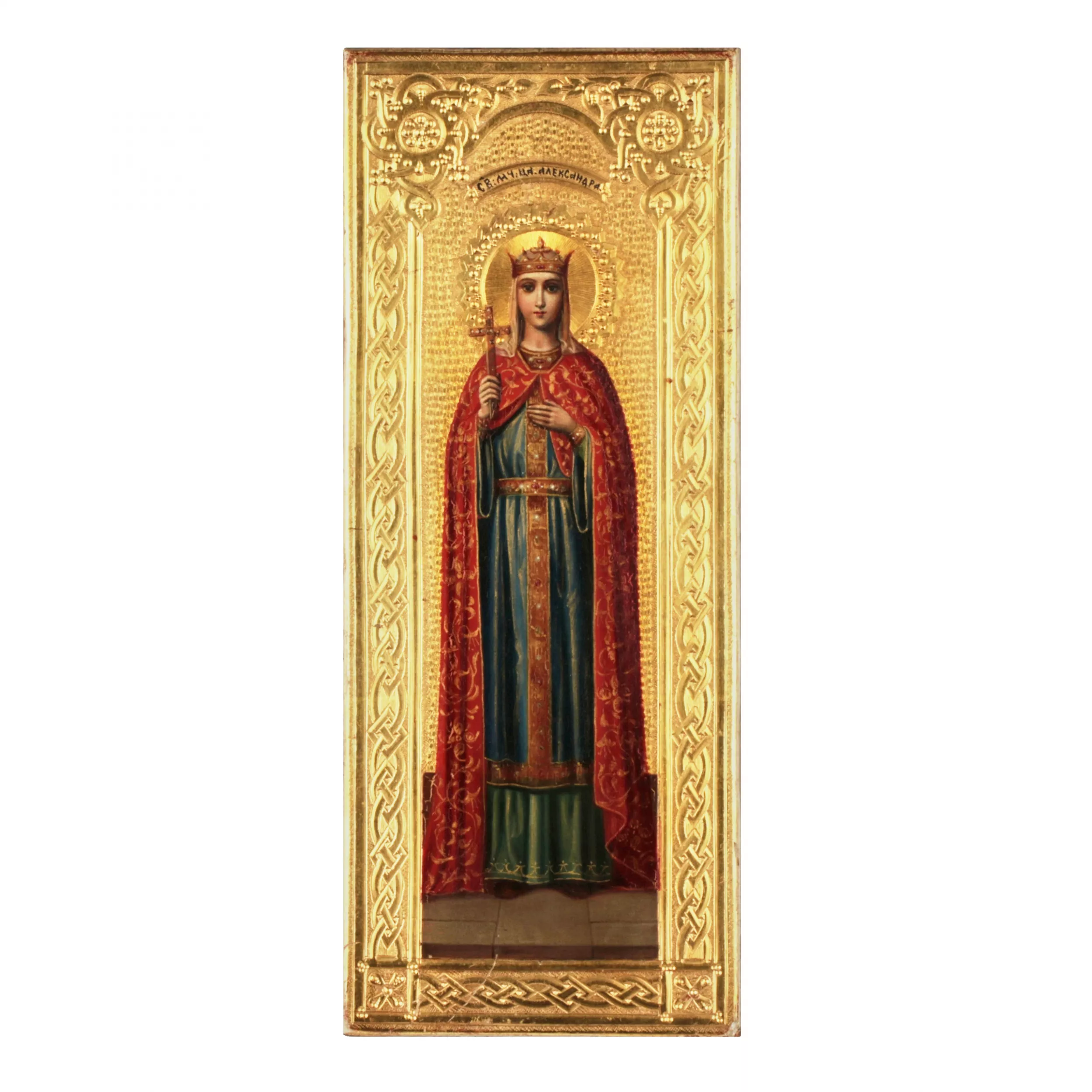 Icône de Saint Alexandra. Le tournant des XIXe et XXe siècles.
