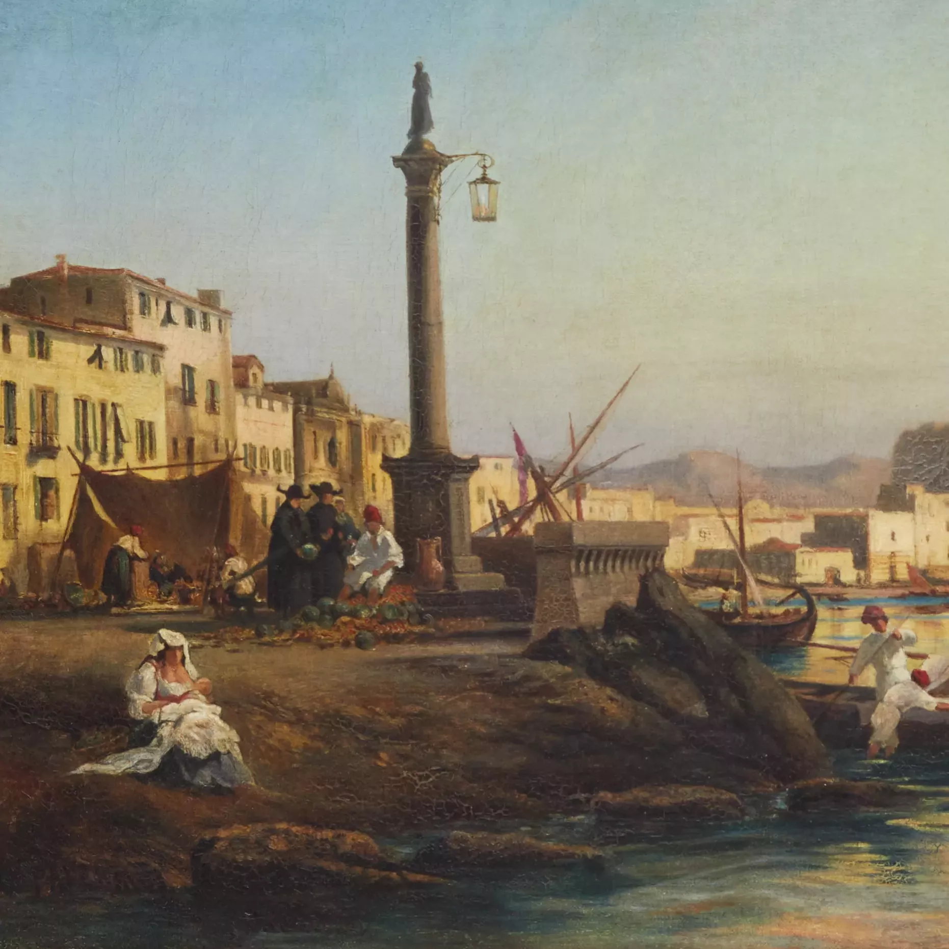 A.P. Bogolyubov. Vue de Palerme. annees 1850. annees. 