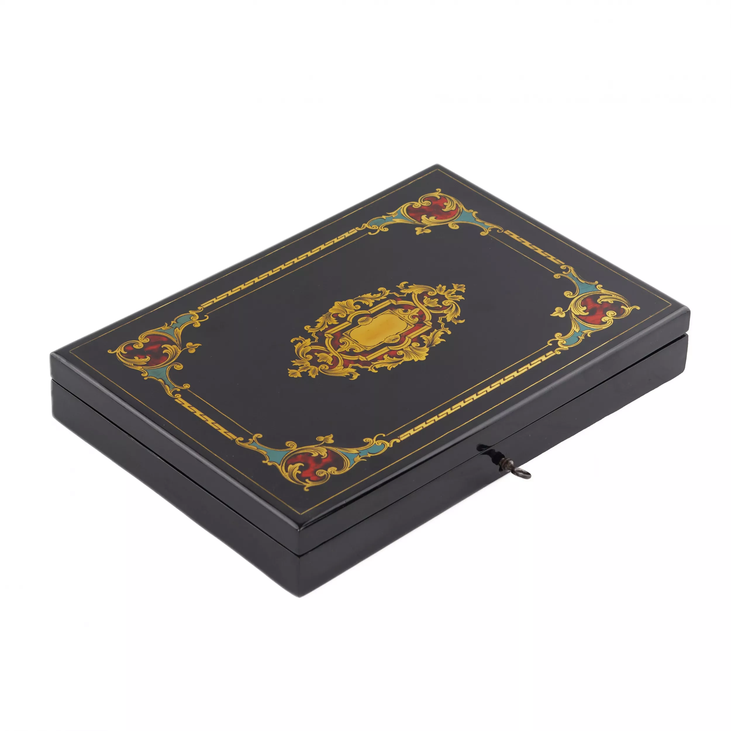 SERVICE À THÉ EN ARGENT POUR DOUZE PERSONNES DANS SON COFFRET D`ORIGINE. FRANCE. FIN DU XIXe SIÈCLE