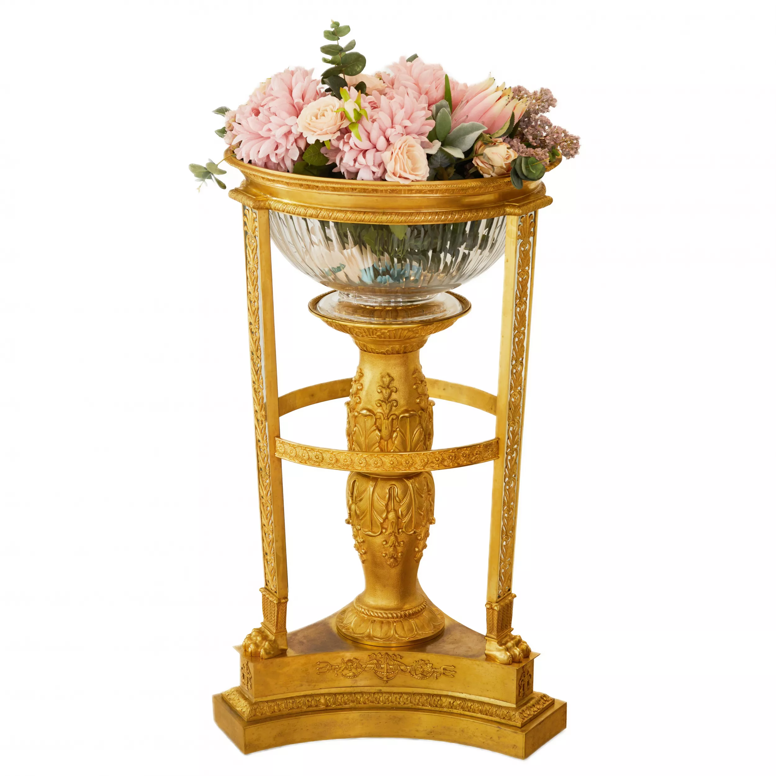 PAIR OF MONUMENTAL FLOOR JARDINIERES IN THE NAPOLEON III STYLE FRANCE, TURN OF THE 19TH–20TH CENTURY