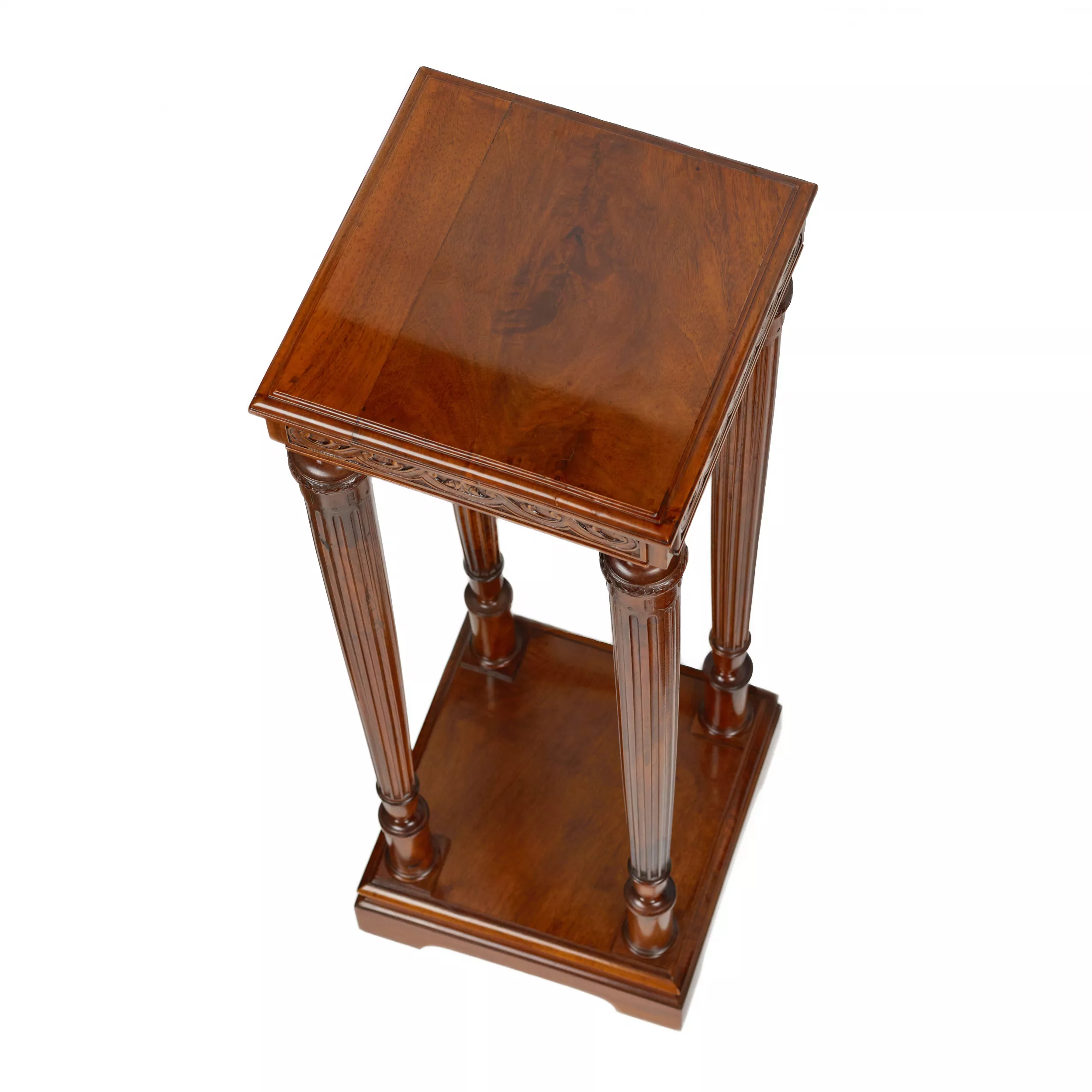 SOLID WALNUT CONSOLE TABLE IN THE ART DECO STYLE. EUROPE, EARLY 20TH CENTURY