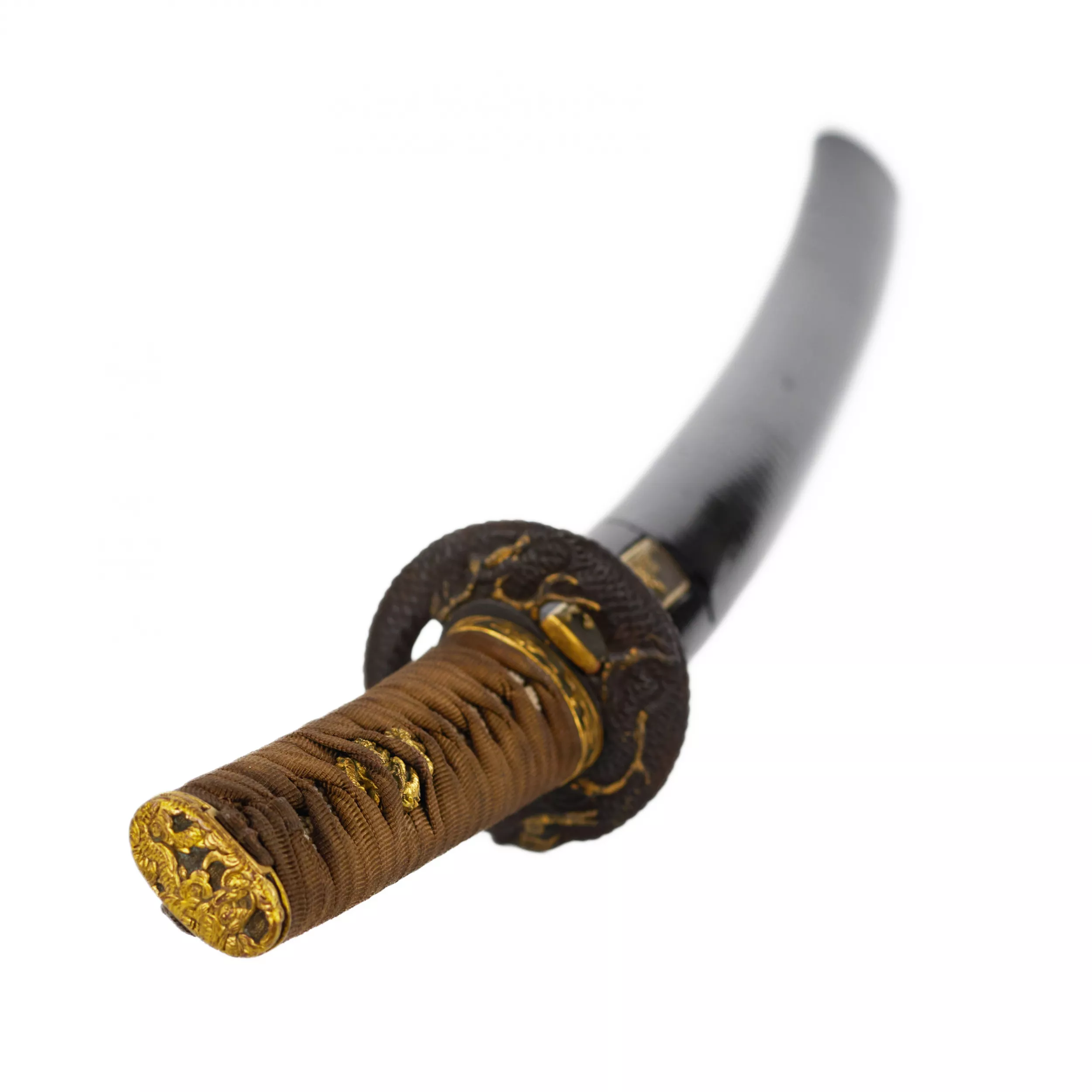 Short sword of the samurai Wakizashi, Nanki Hatakeyama, master Yamato no Suke Masatsugu, 19th century.