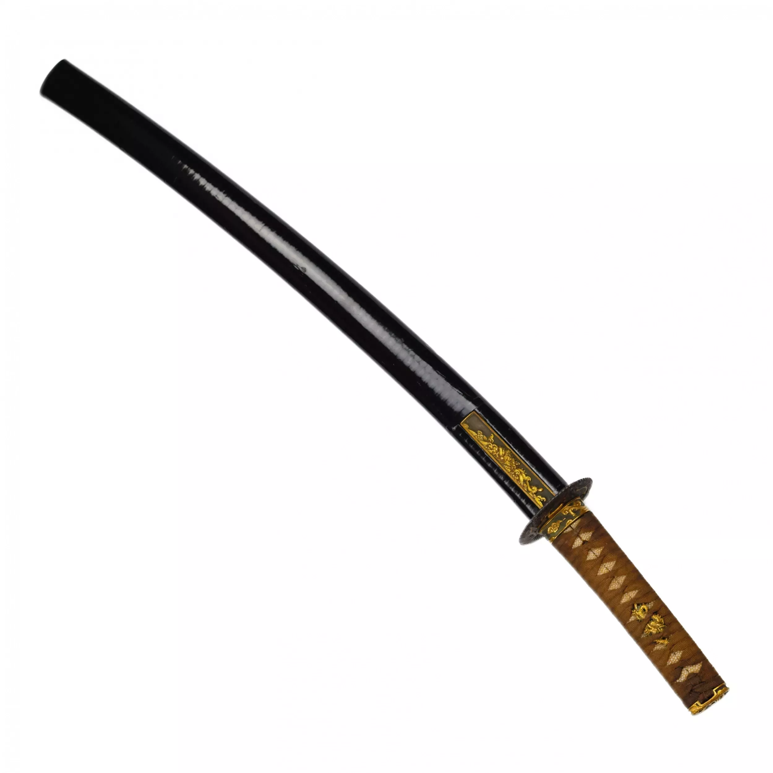 Short sword of the samurai Wakizashi, Nanki Hatakeyama, master Yamato no Suke Masatsugu, 19th century.
