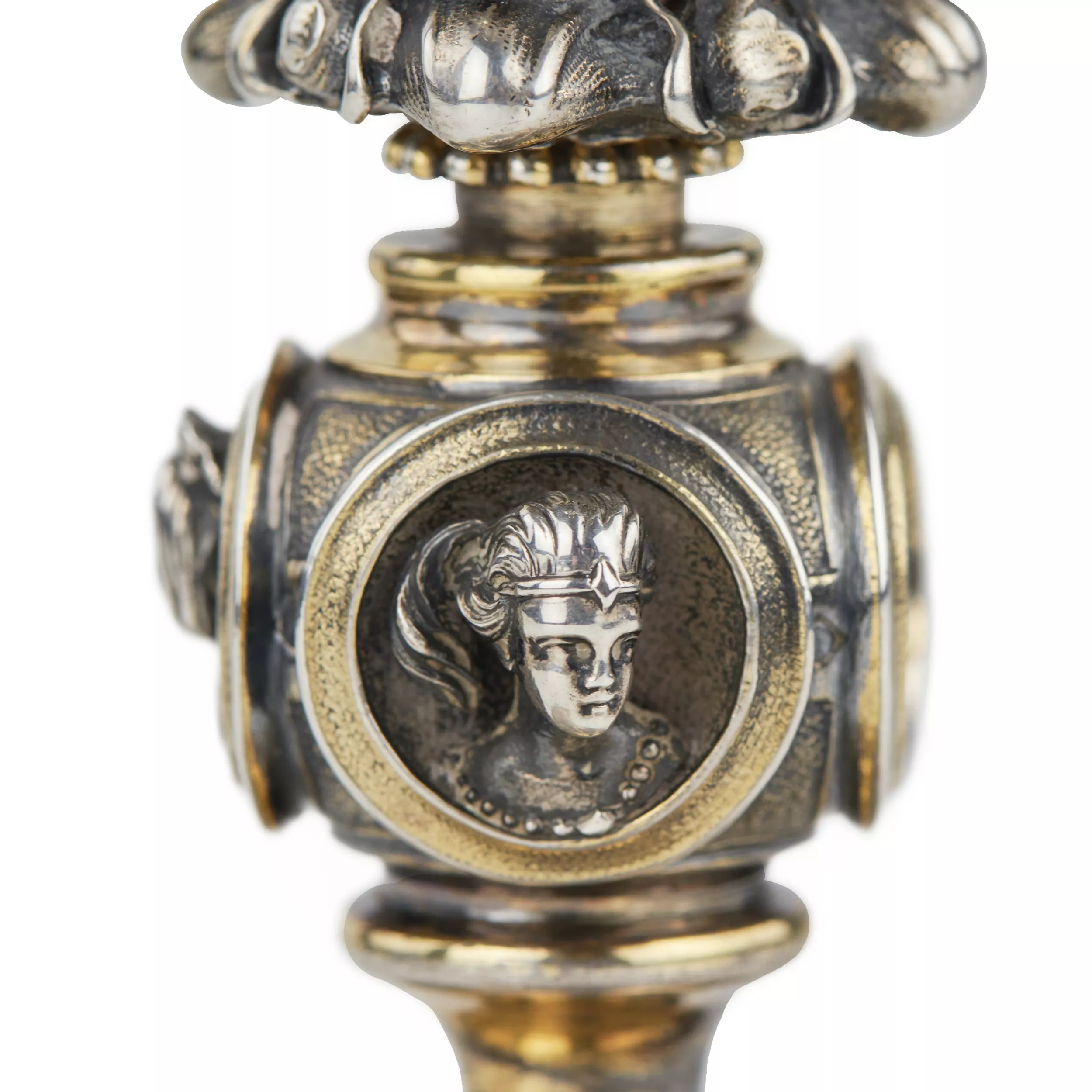 Gilded silver goblet. St. Petersburg, 84 samples, late 19th century. 
