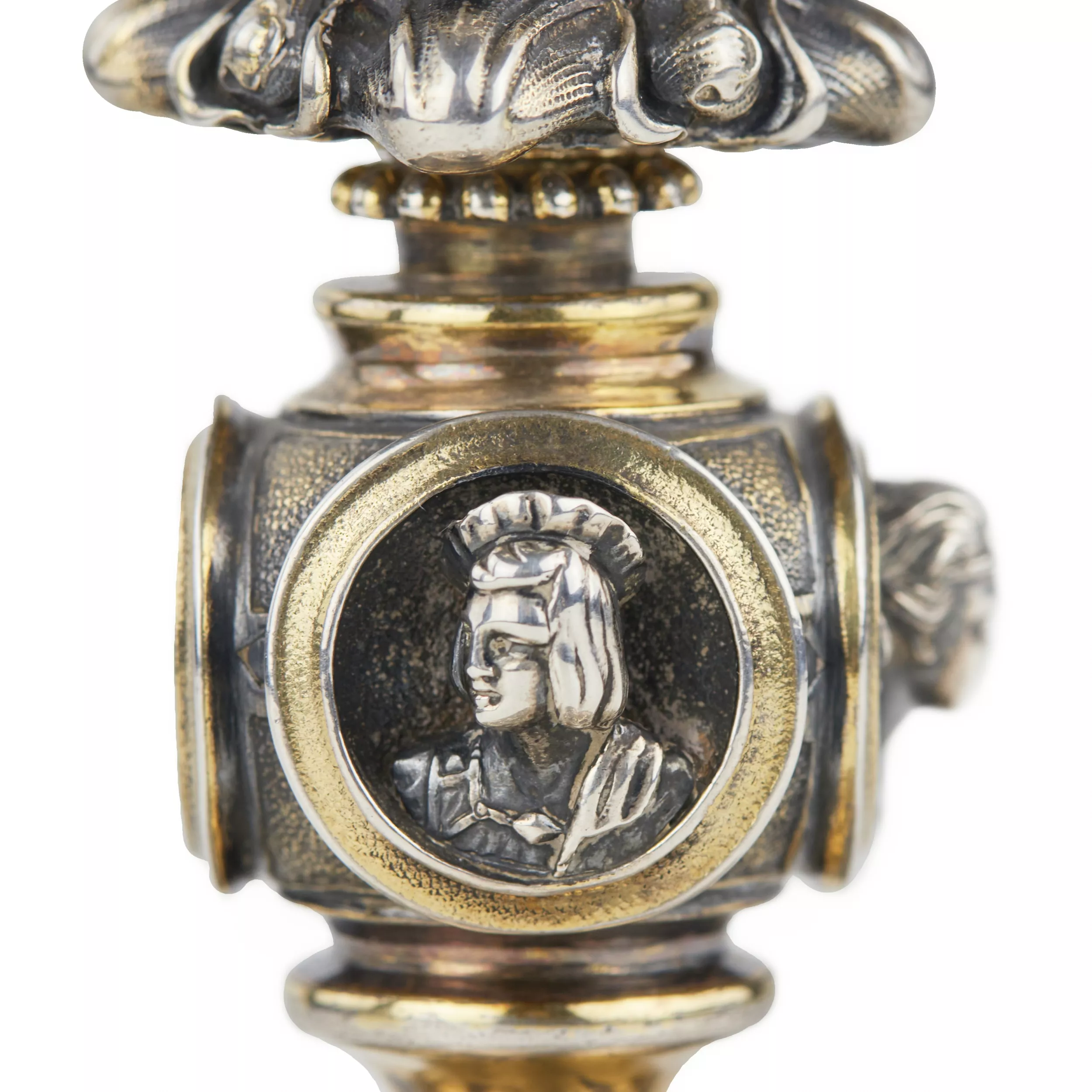 Gilded silver goblet. St. Petersburg, 84 samples, late 19th century. 