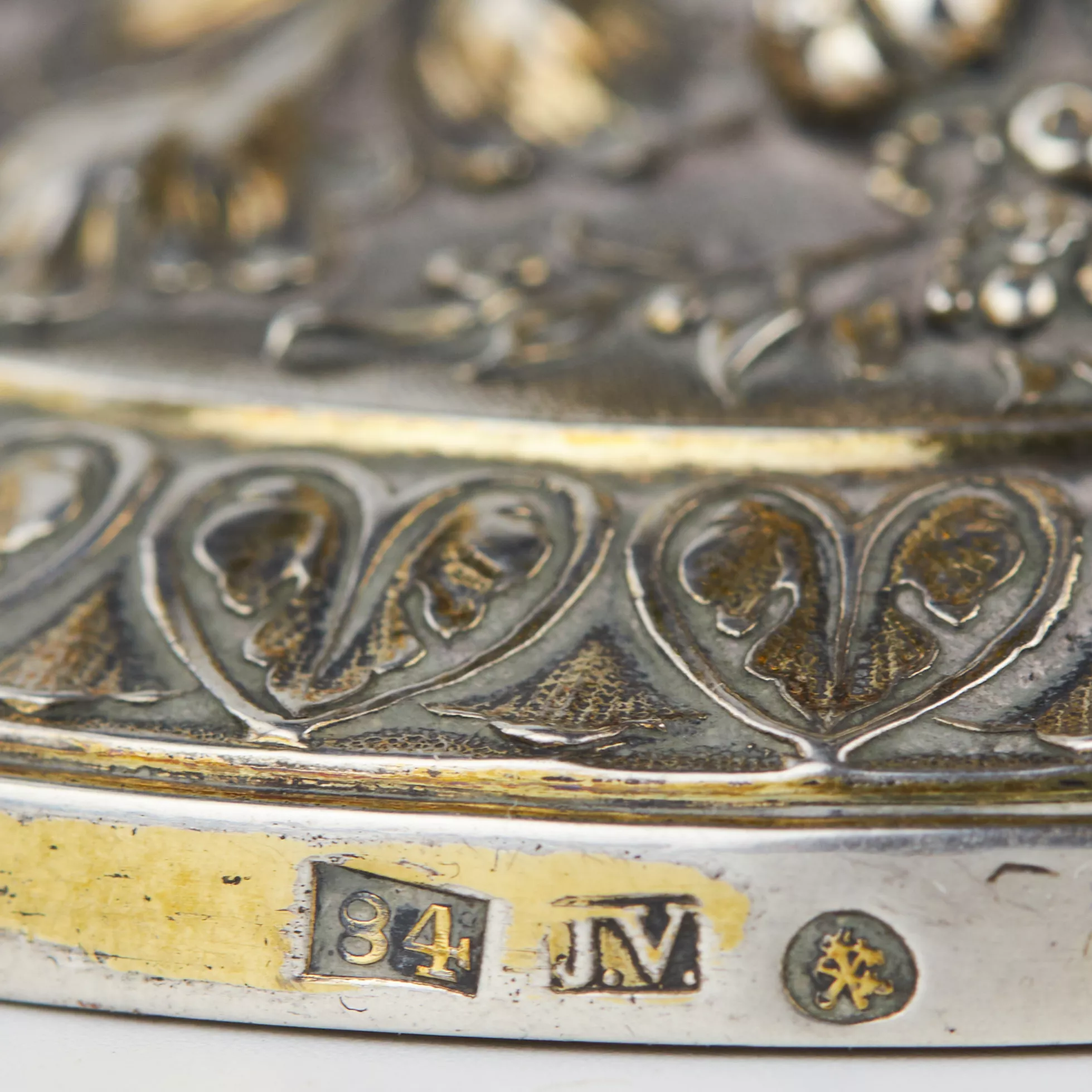 Gilded silver goblet. St. Petersburg, 84 samples, late 19th century. 