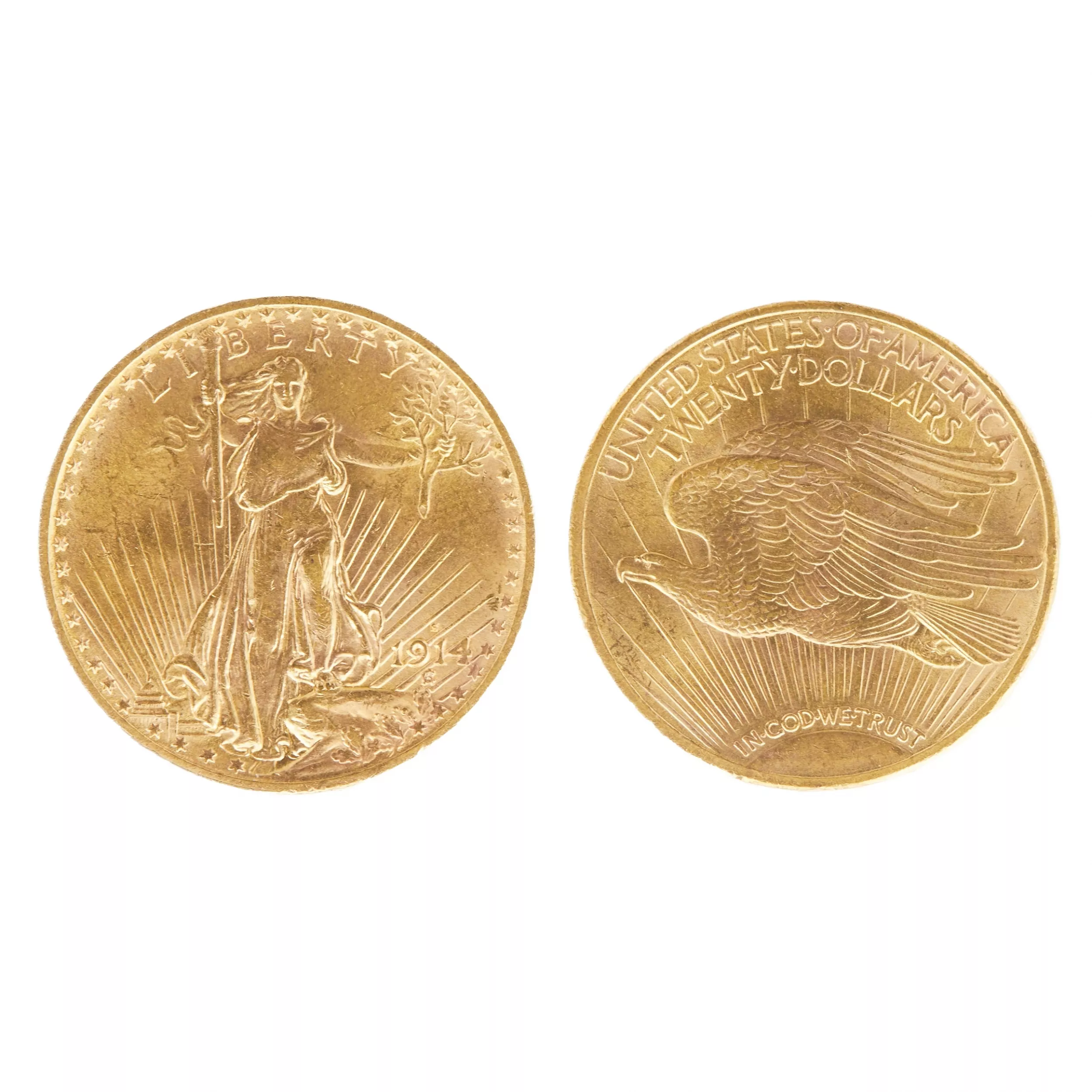 20 US Dollar Gold Coin, Liberty, 1914, SAN FRANCISCO 