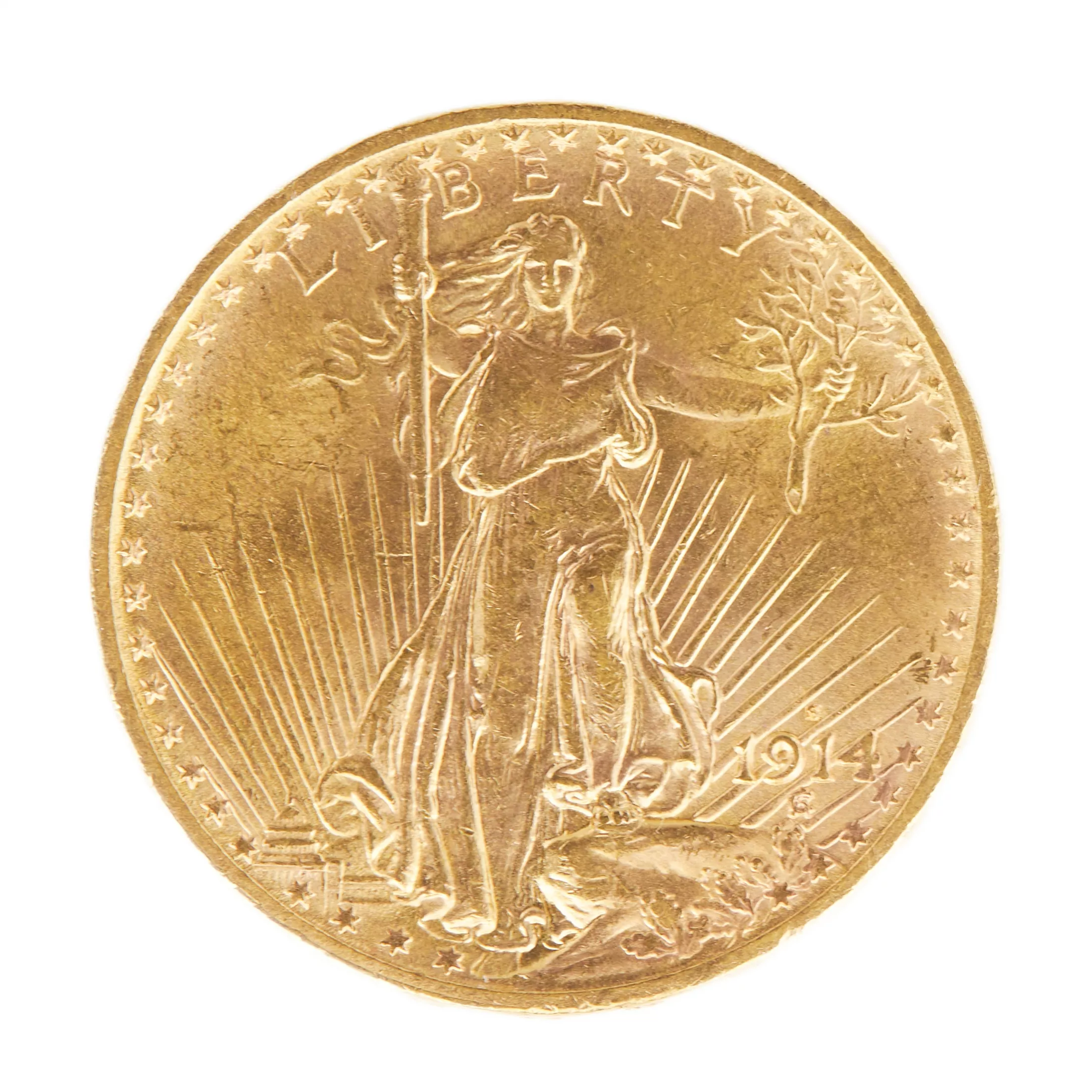 20 US Dollar Gold Coin, Liberty, 1914, SAN FRANCISCO 