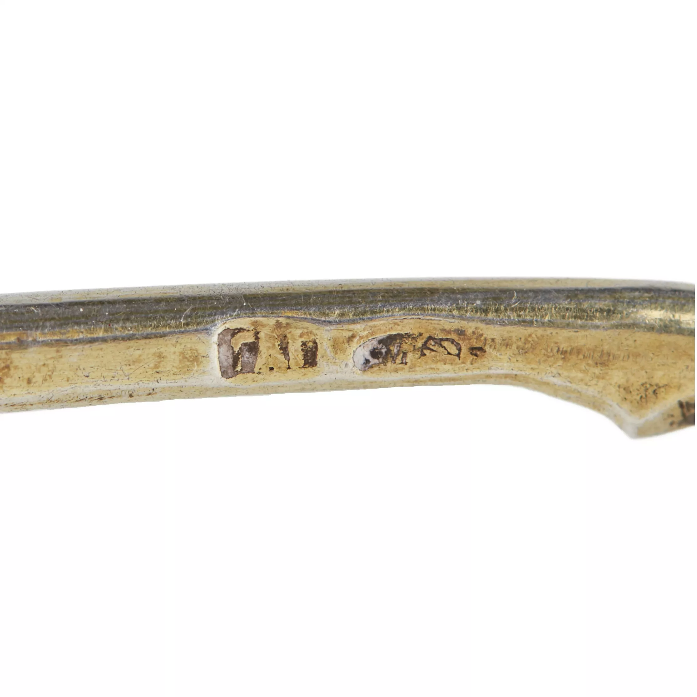 A pair of Russian silver spoons with enamel and gilding. The turn of the 19th-20th centuries.