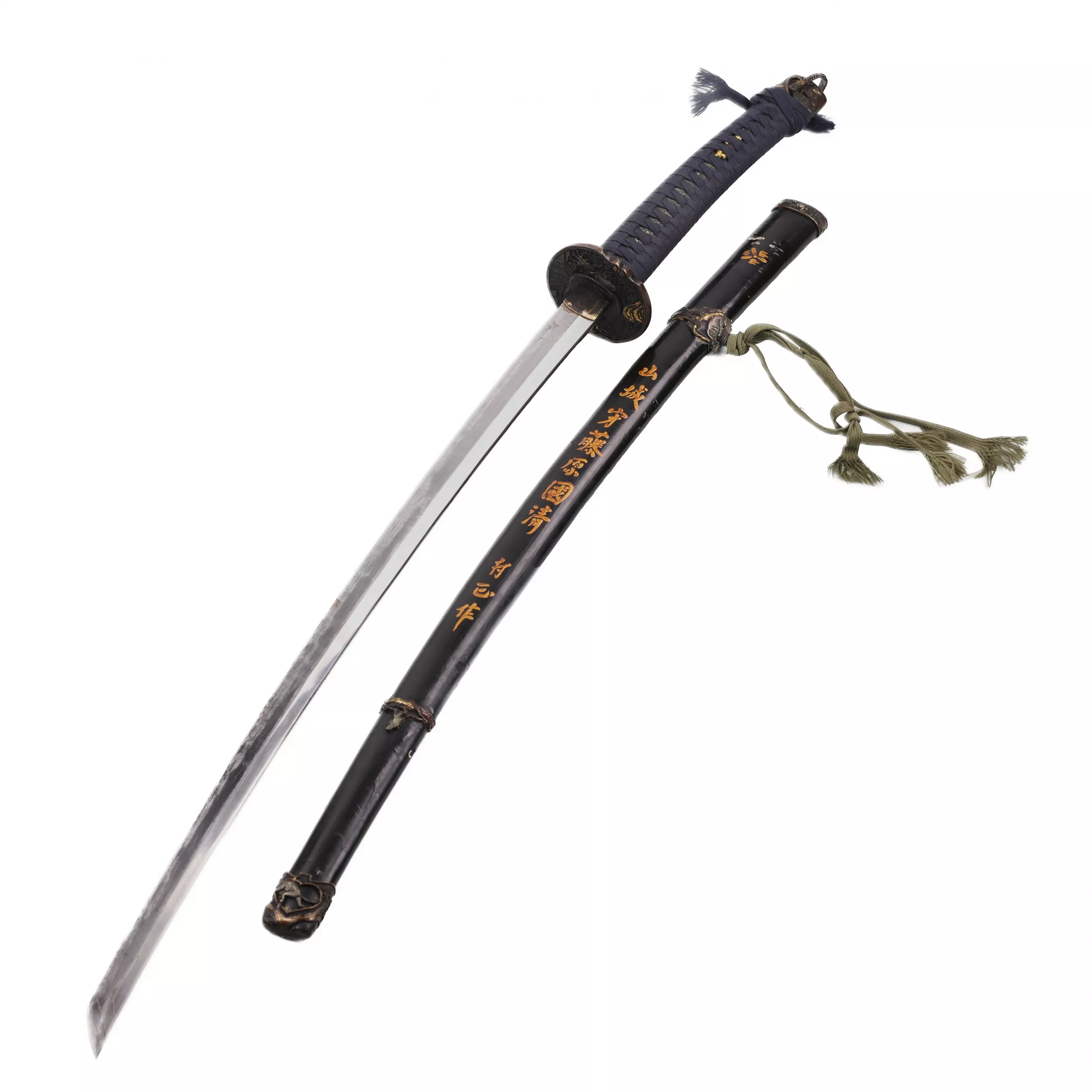 Grande epee de samouraï à deux mains Katana. Japon.