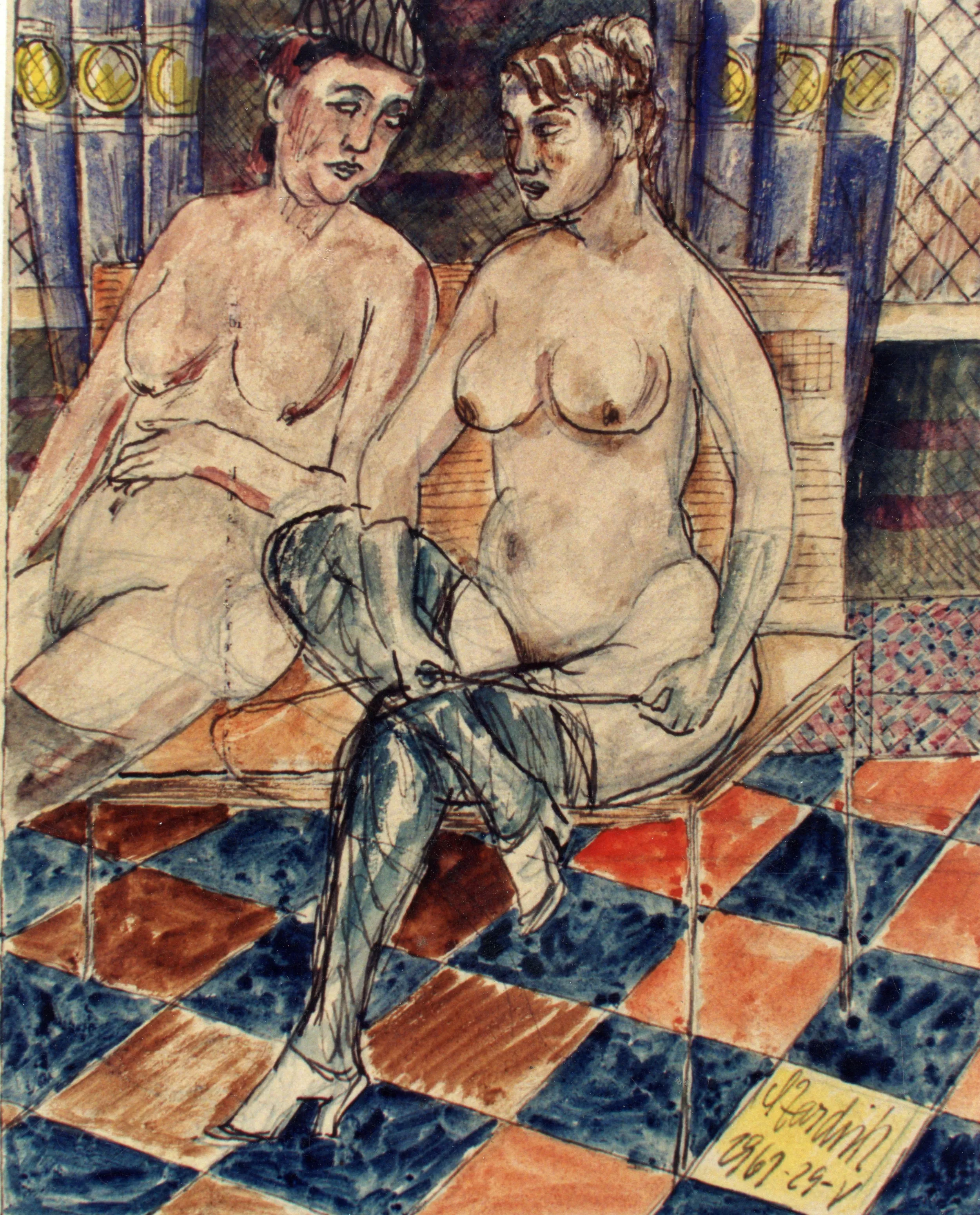 Motifs érotiques dans les œuvres d`Adolf Zardins ou le monde élégant et dépravé de l`artiste. Auteur Mikhaïl Itkine 2023 