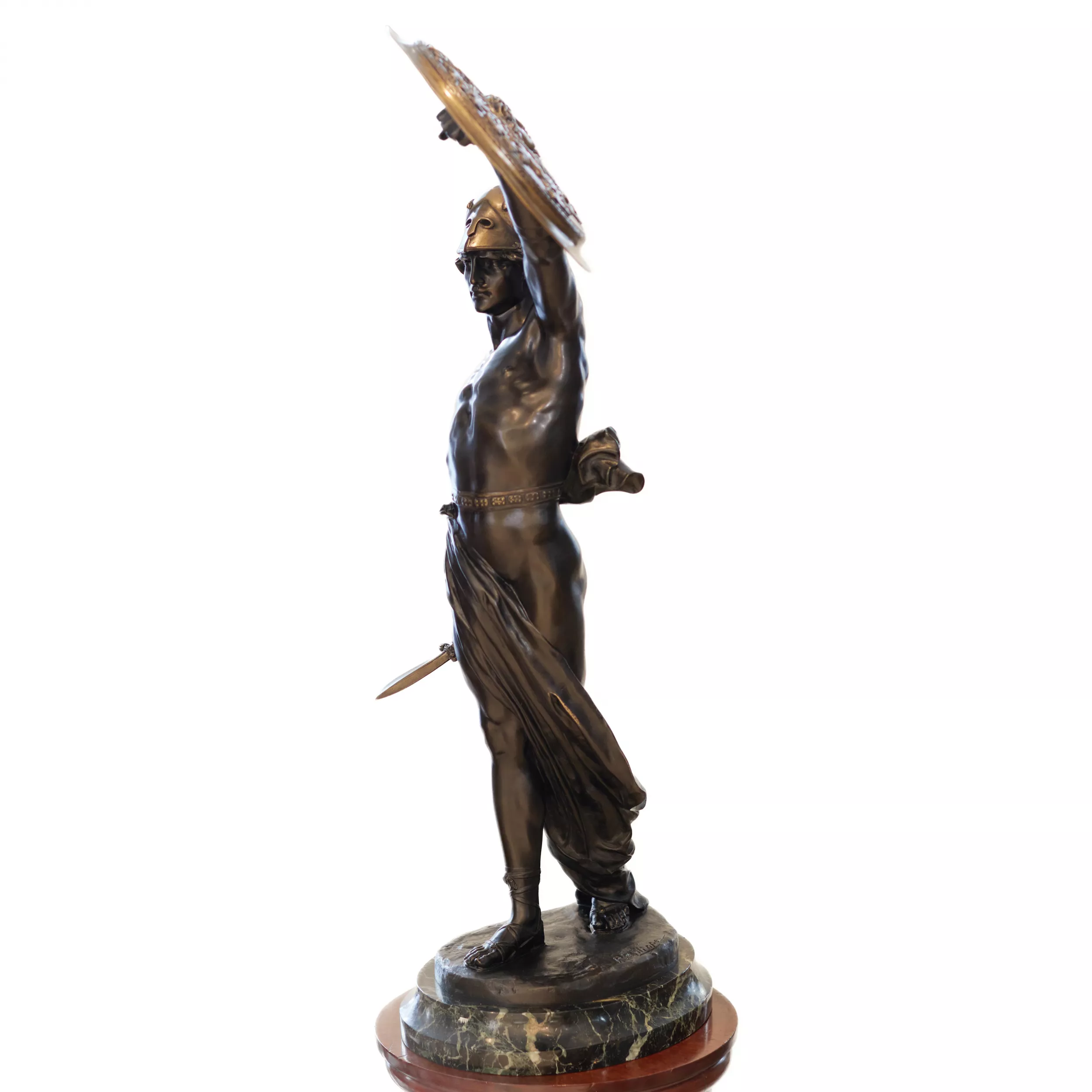 Sculpture en bronze Gladiateur. Paul-Philippe (1870-1930). France. Le tournant du 19e-20e siècle. 