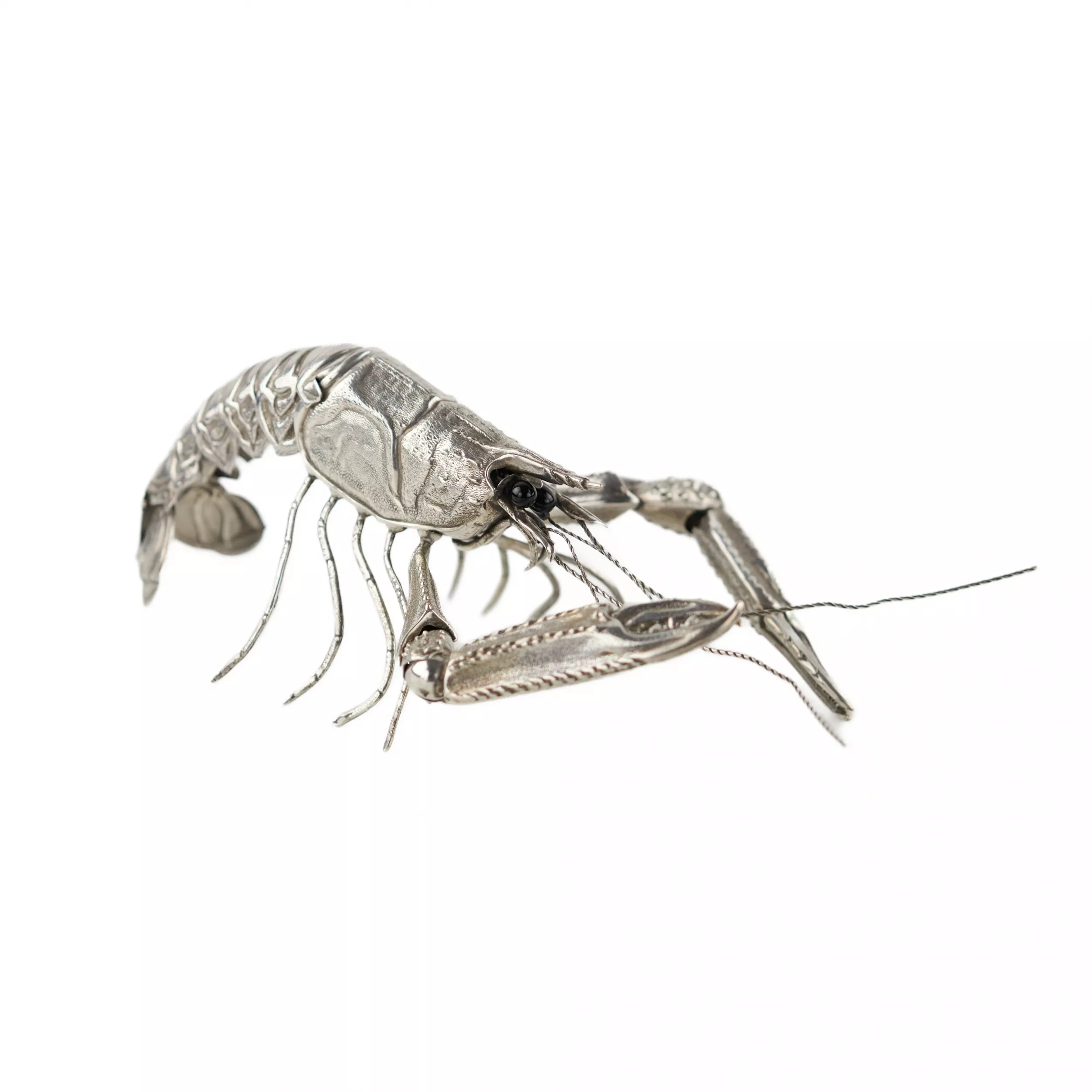 Decorative figurine Silver lobster. 20th century. 