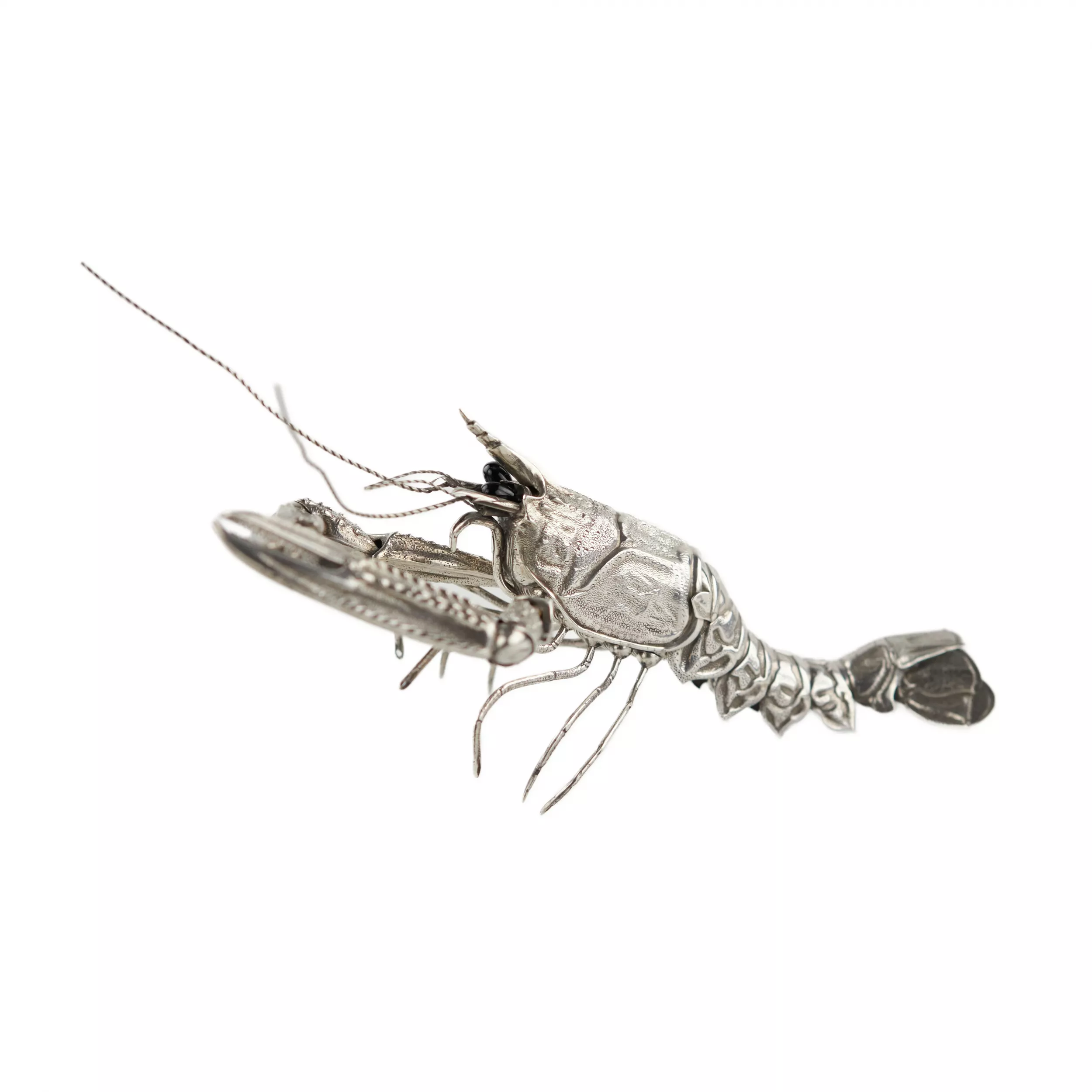 Decorative figurine Silver lobster. 20th century. 