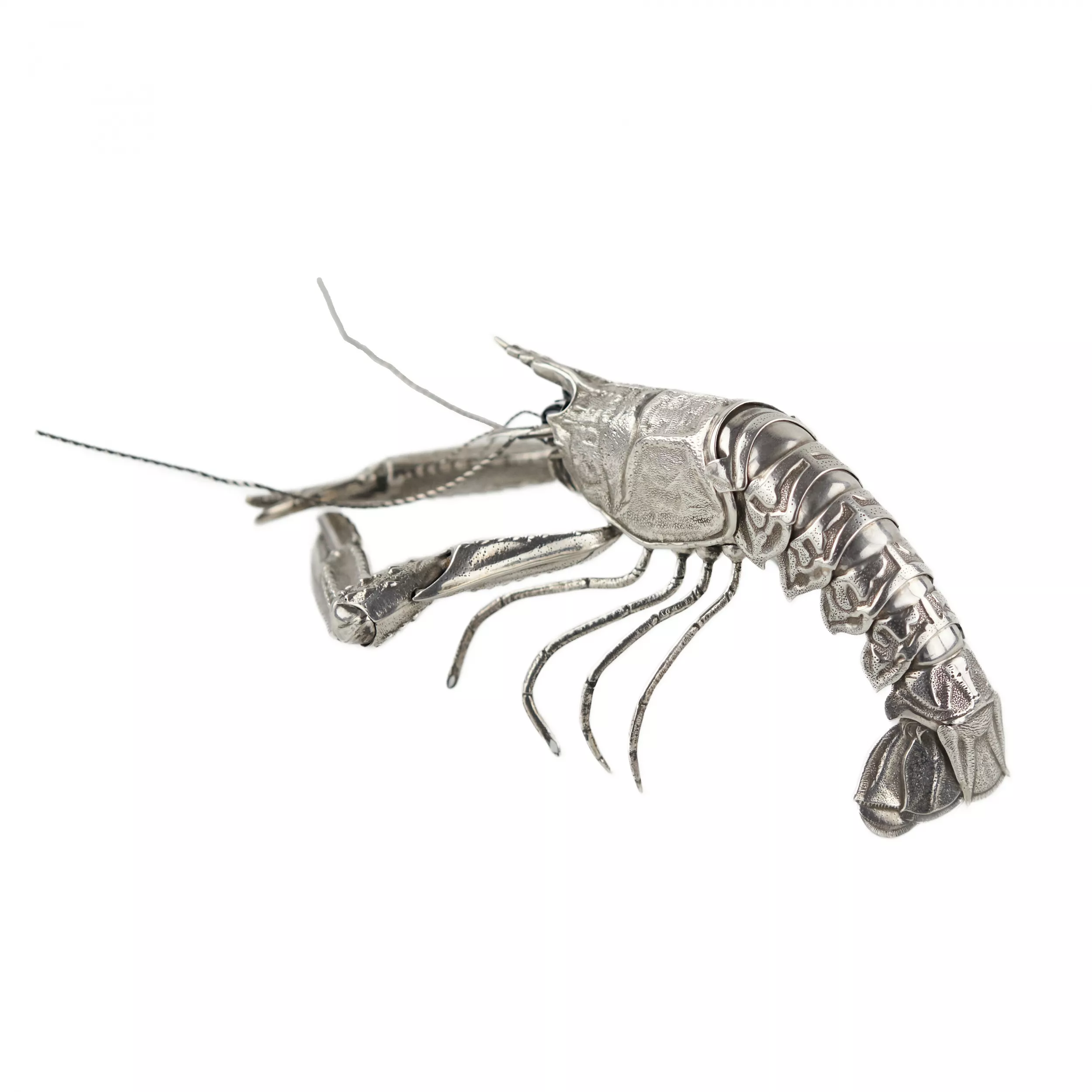 Decorative figurine Silver lobster. 20th century. 