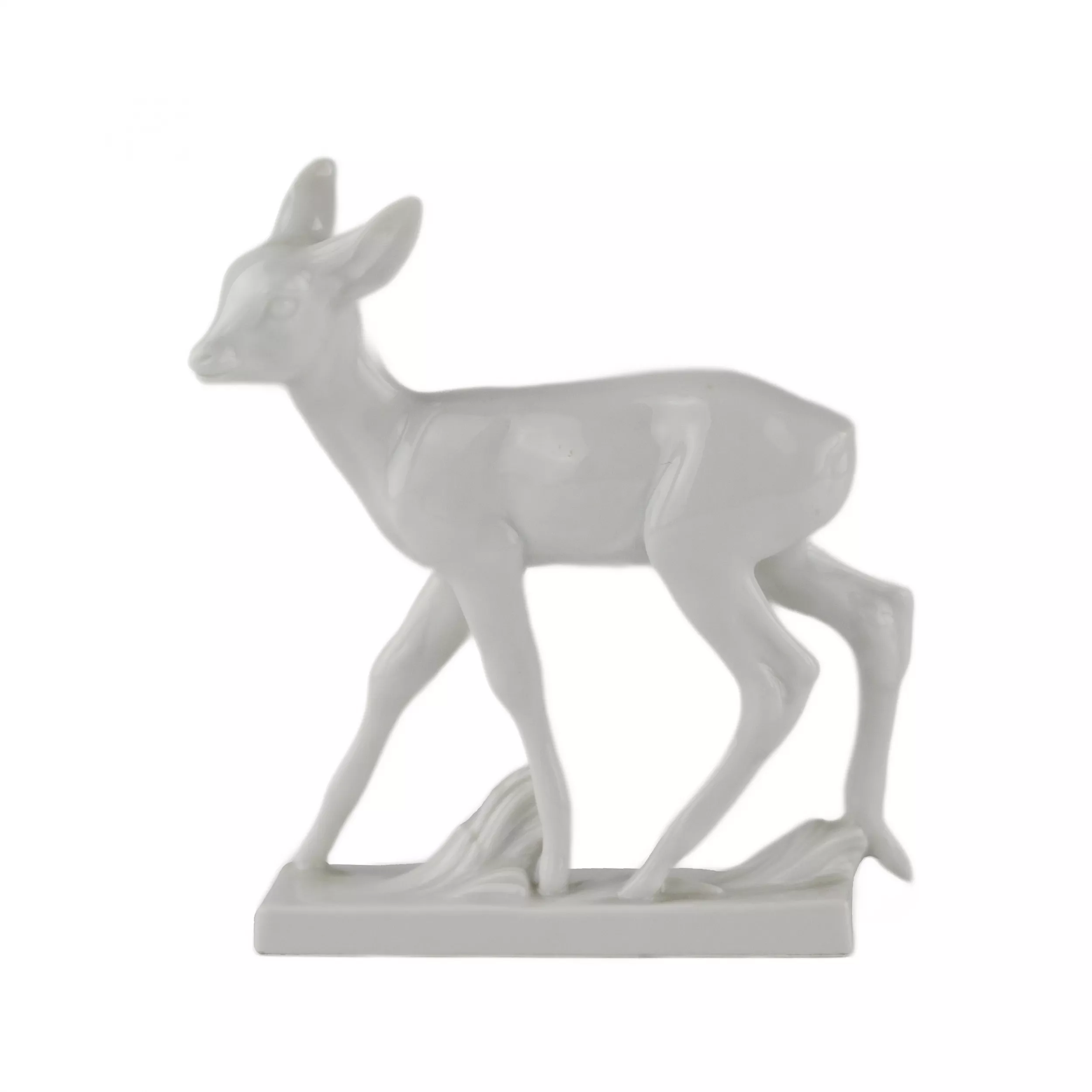 Faon en porcelaine. Meissen.