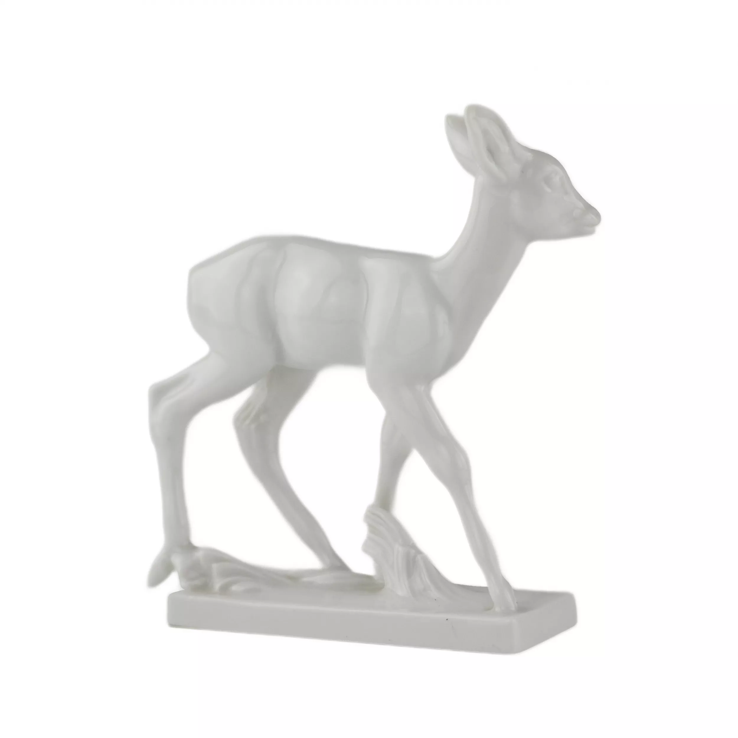 Faon en porcelaine. Meissen.