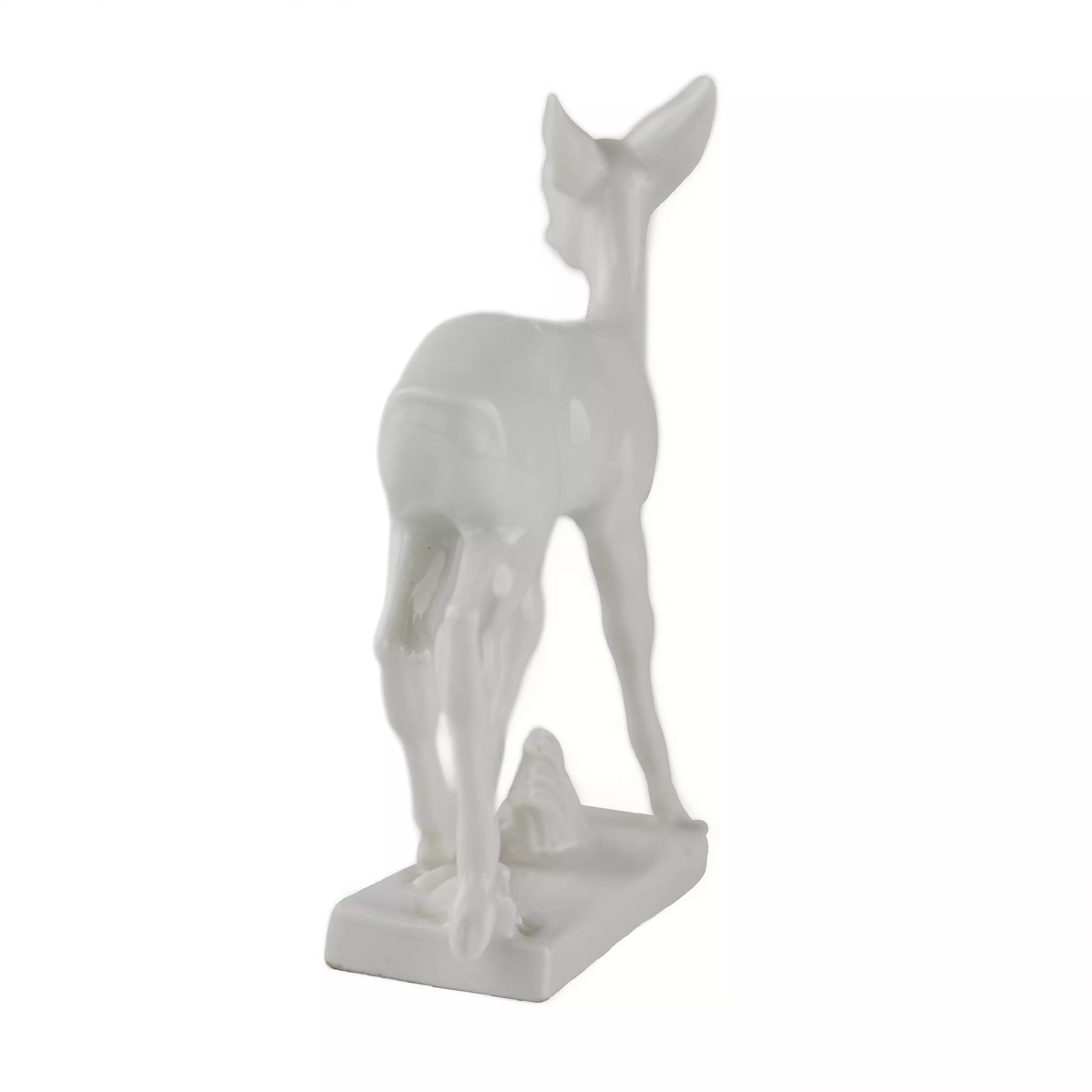 Faon en porcelaine. Meissen.