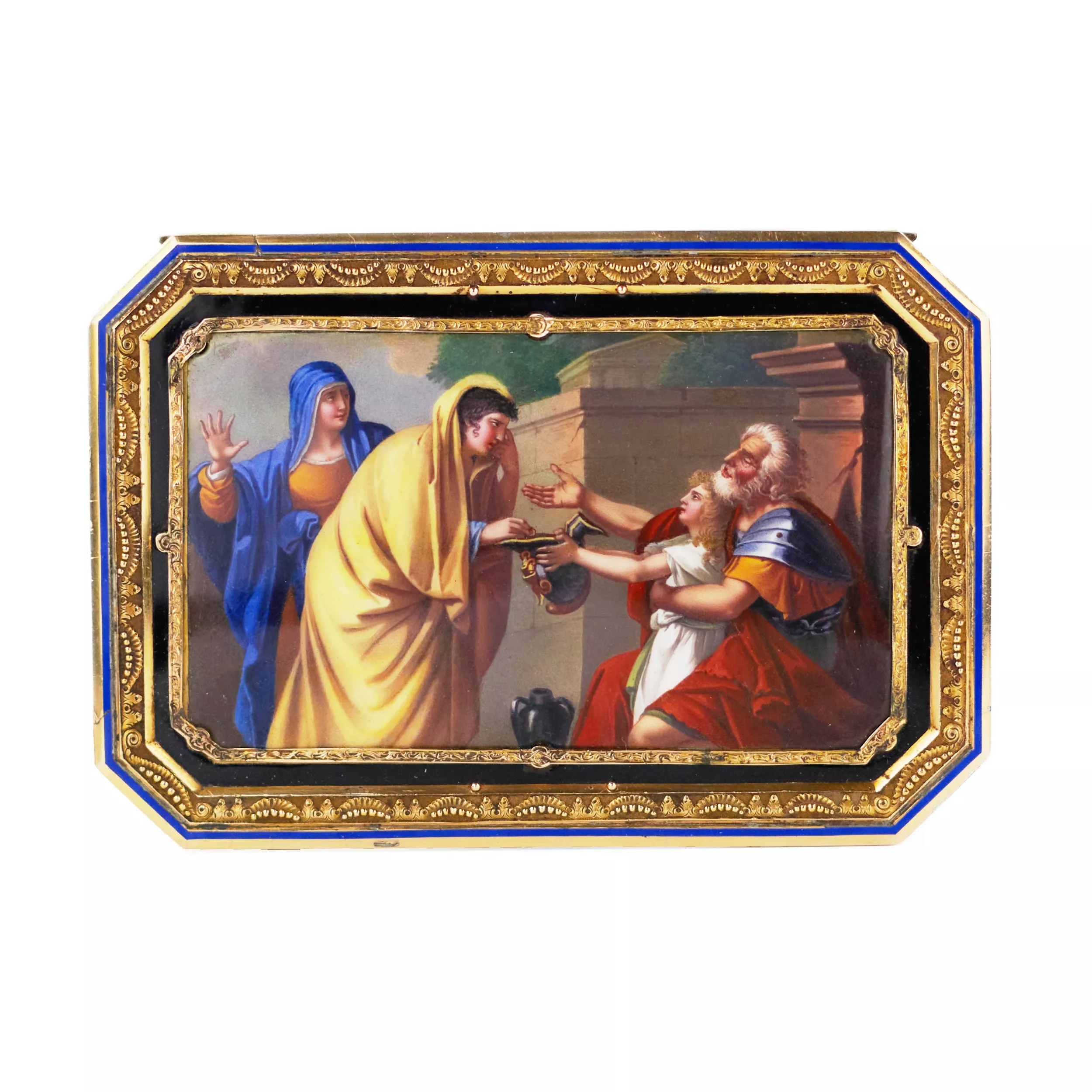 Tabatière en or et émail. Jean George Rémond & Compagnie. 1810.