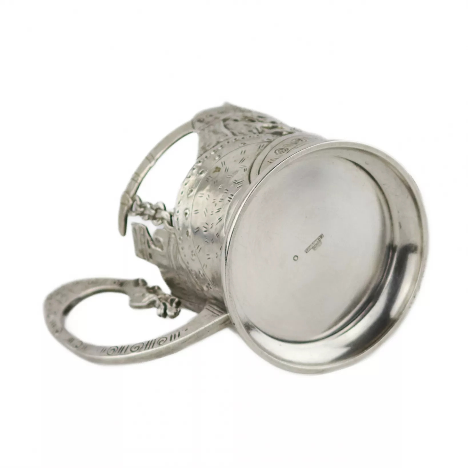 Russian, silver glass holder Bogatyrskaya Zastava. Moscow, Georgy (Egor) Samoshin, 1908–1917. 