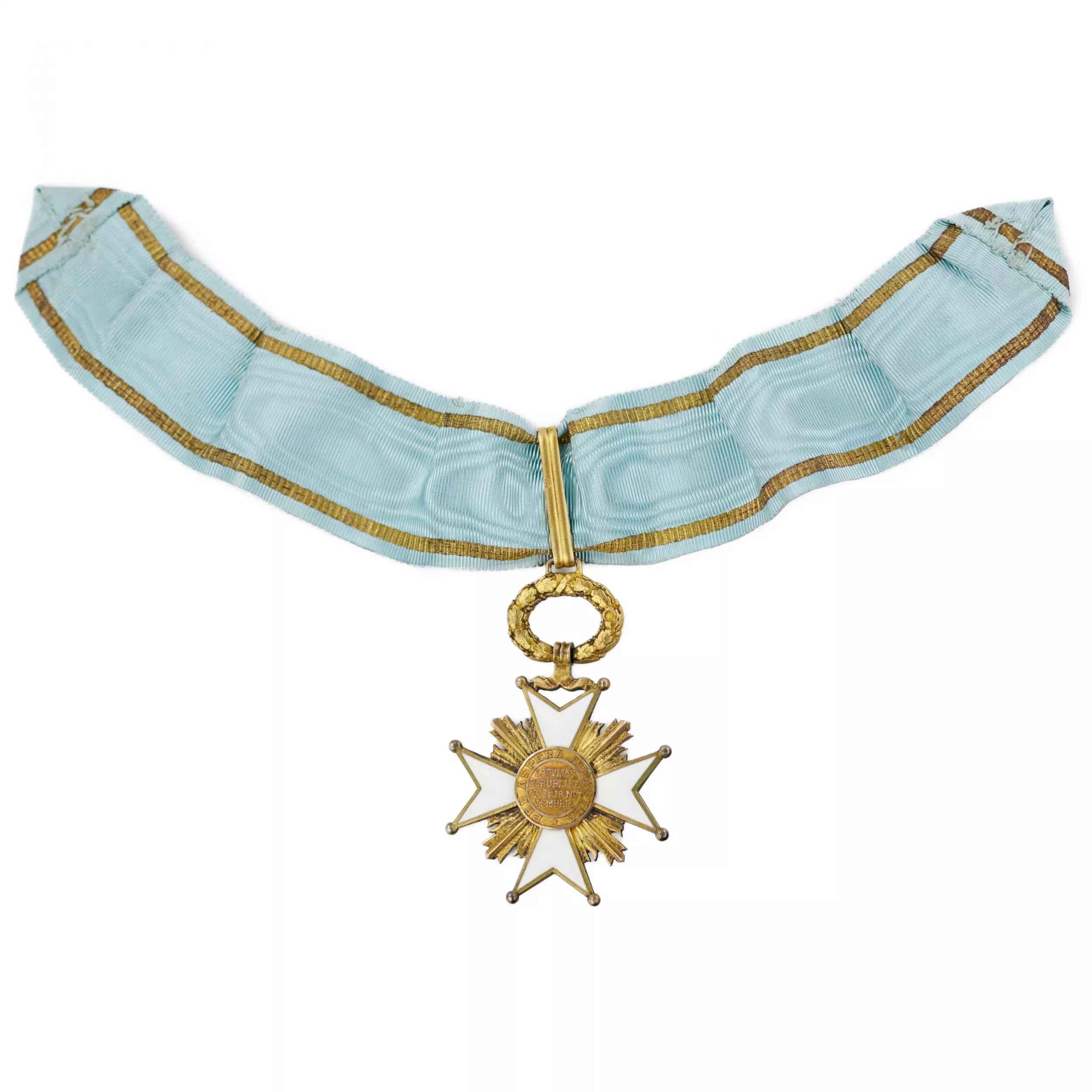 ORDER OF THE THREE STARS OF LATVIA, SECOND CLASS, IN ITS ORIGINAL CASE. F.W. MÜLLER, RIGA. 1920s–1930s
