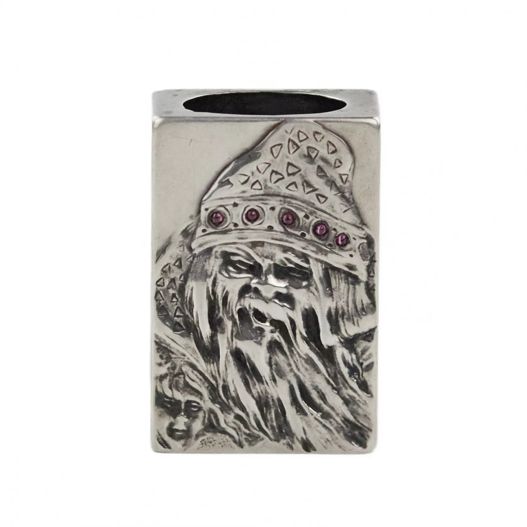PORTE-ALLUMETTES EN ARGENT À L’EFFIGIE DU LESHY DANS LE STYLE DE L’ART NOUVEAU RUSSE RUSSIE, VERS 1900