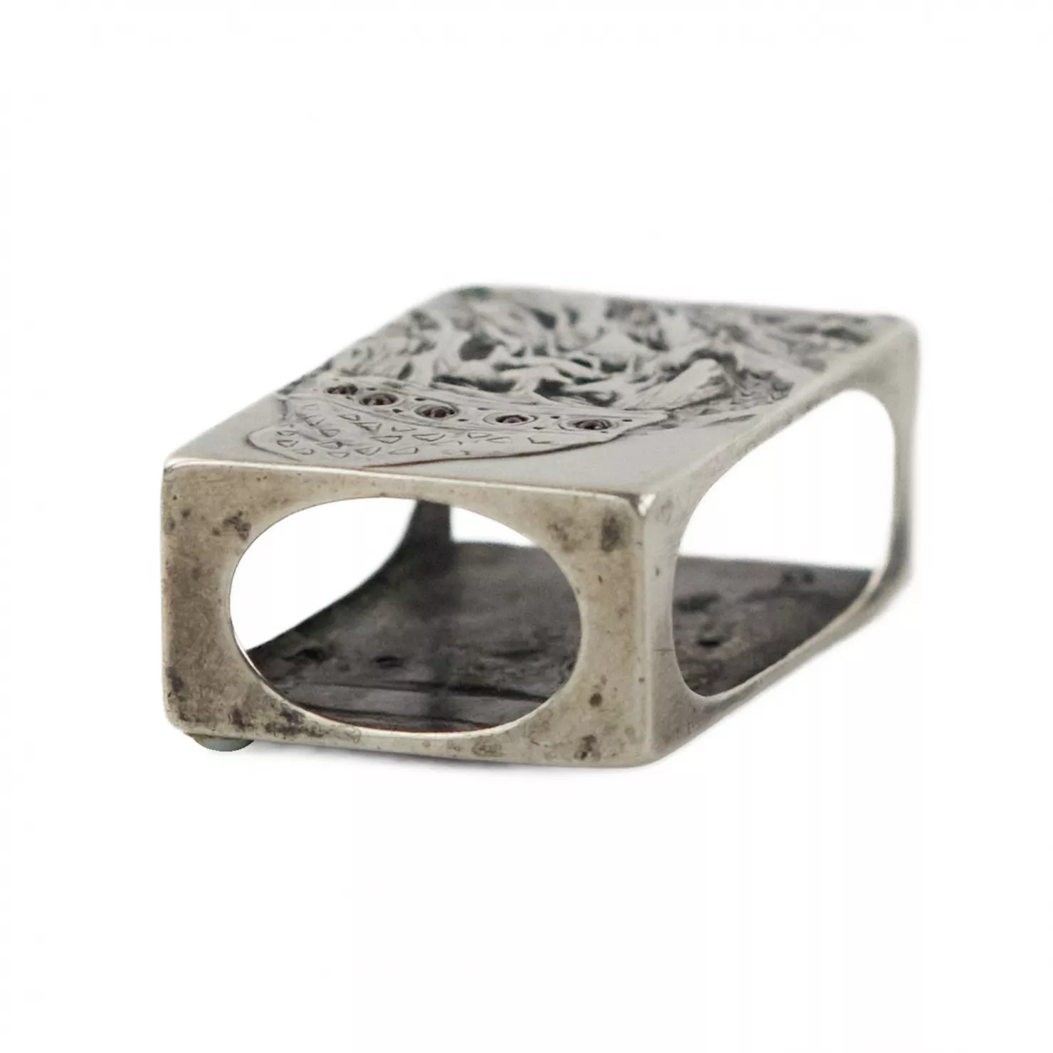 PORTE-ALLUMETTES EN ARGENT À L’EFFIGIE DU LESHY DANS LE STYLE DE L’ART NOUVEAU RUSSE RUSSIE, VERS 1900
